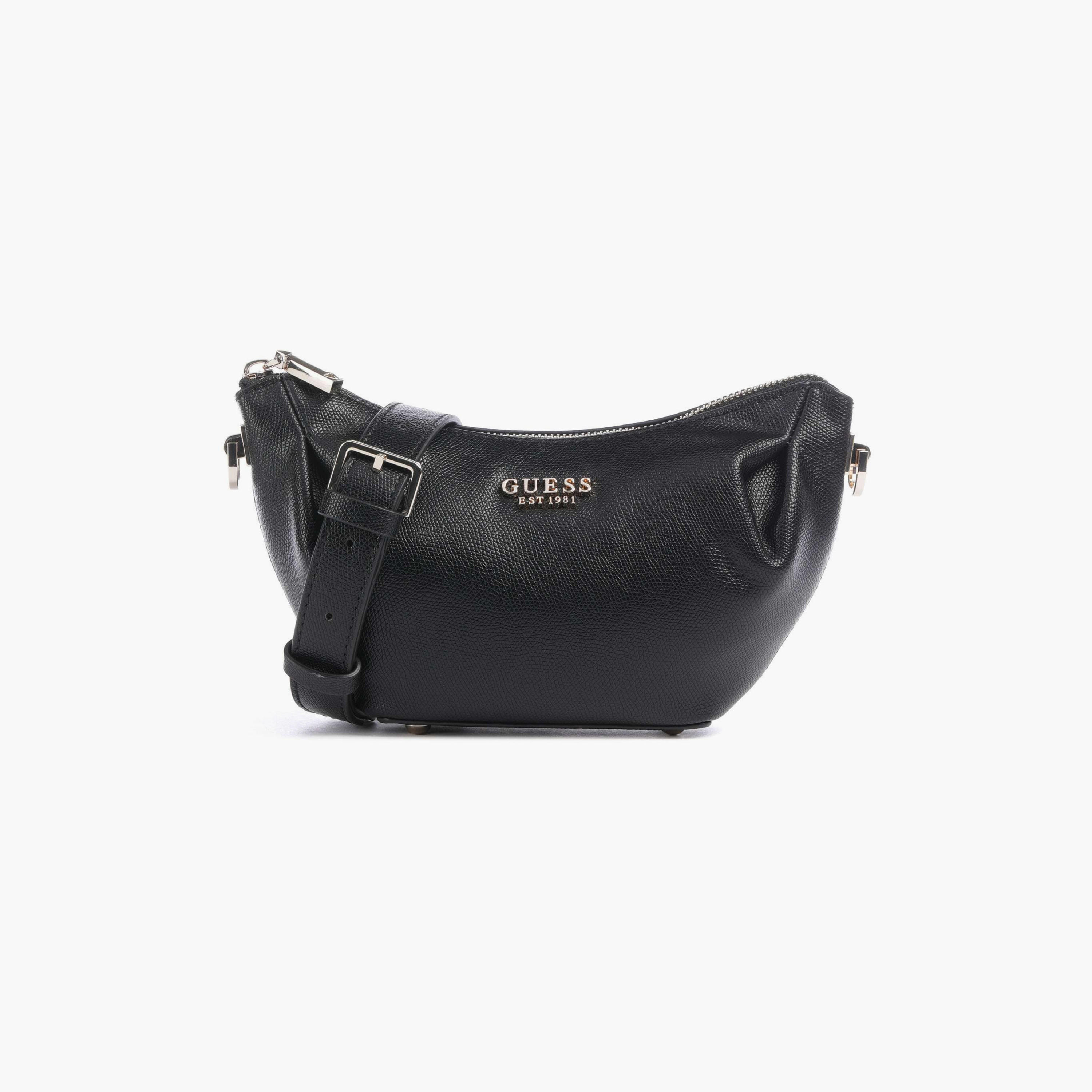 Guess - Amorette Top Zip Shoulder Bag - Black-women-bagsandwallets-handbags-image-1