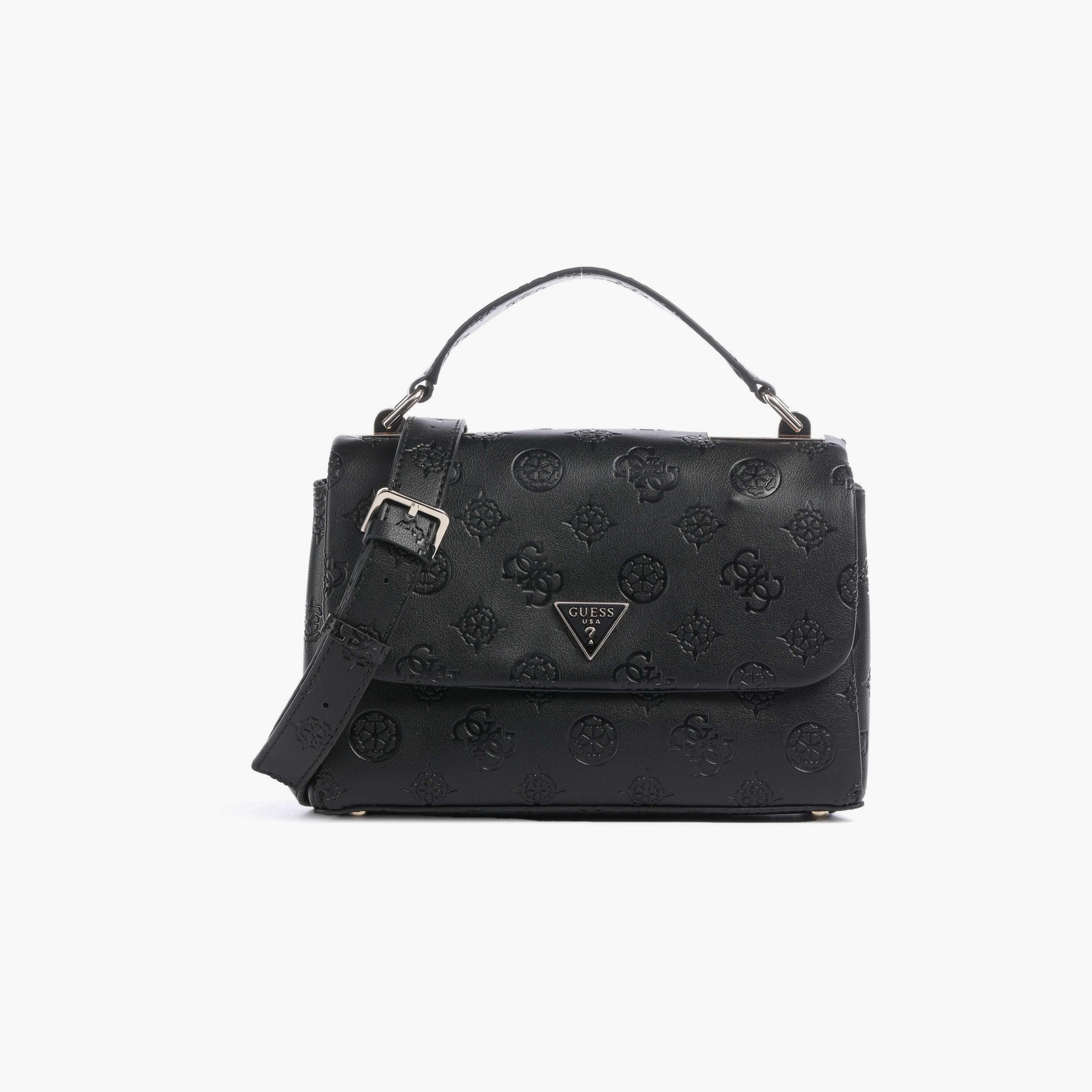Guess - Tisha Top Handle Flap - Black-women-bagsandwallets-handbags-image-1
