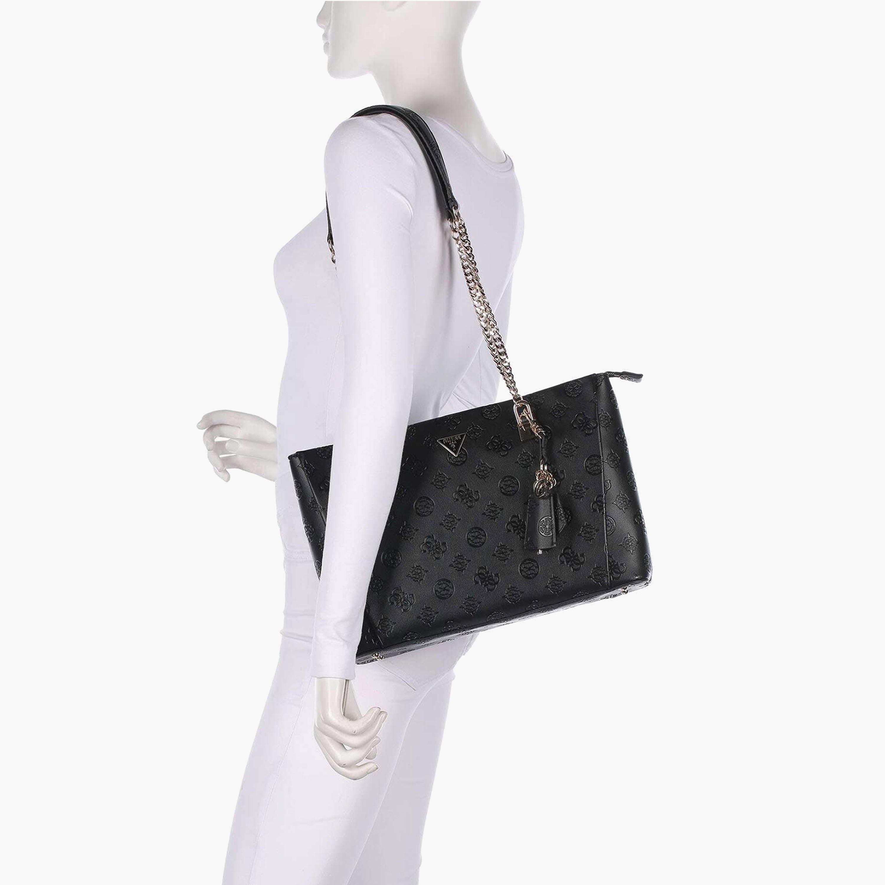 Guess - Tisha Top Handle Flap - Black-women-bagsandwallets-handbags-image-6