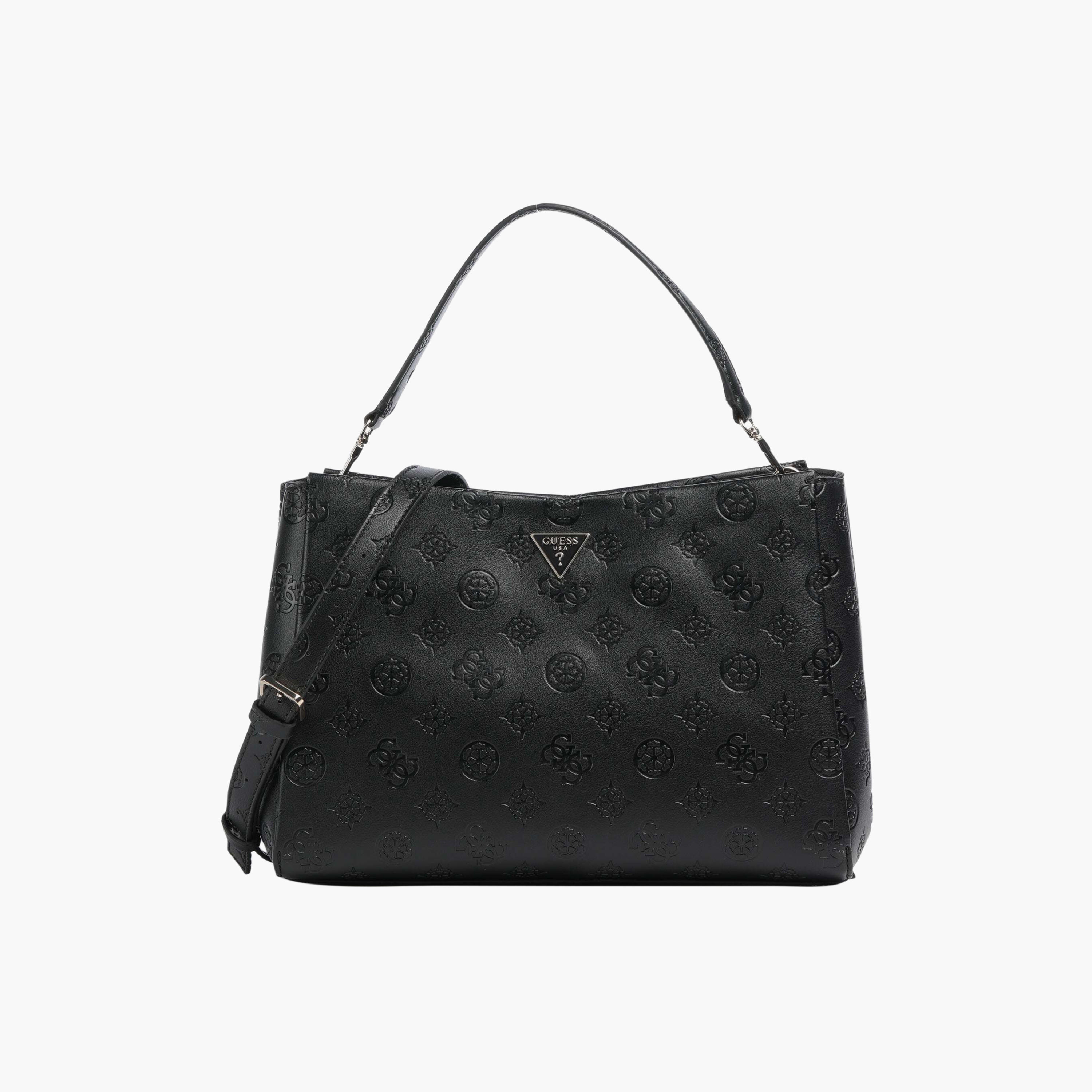 Guess - Tisha Large Girlfriend Satchel - Black-women-bagsandwallets-handbags-image-1