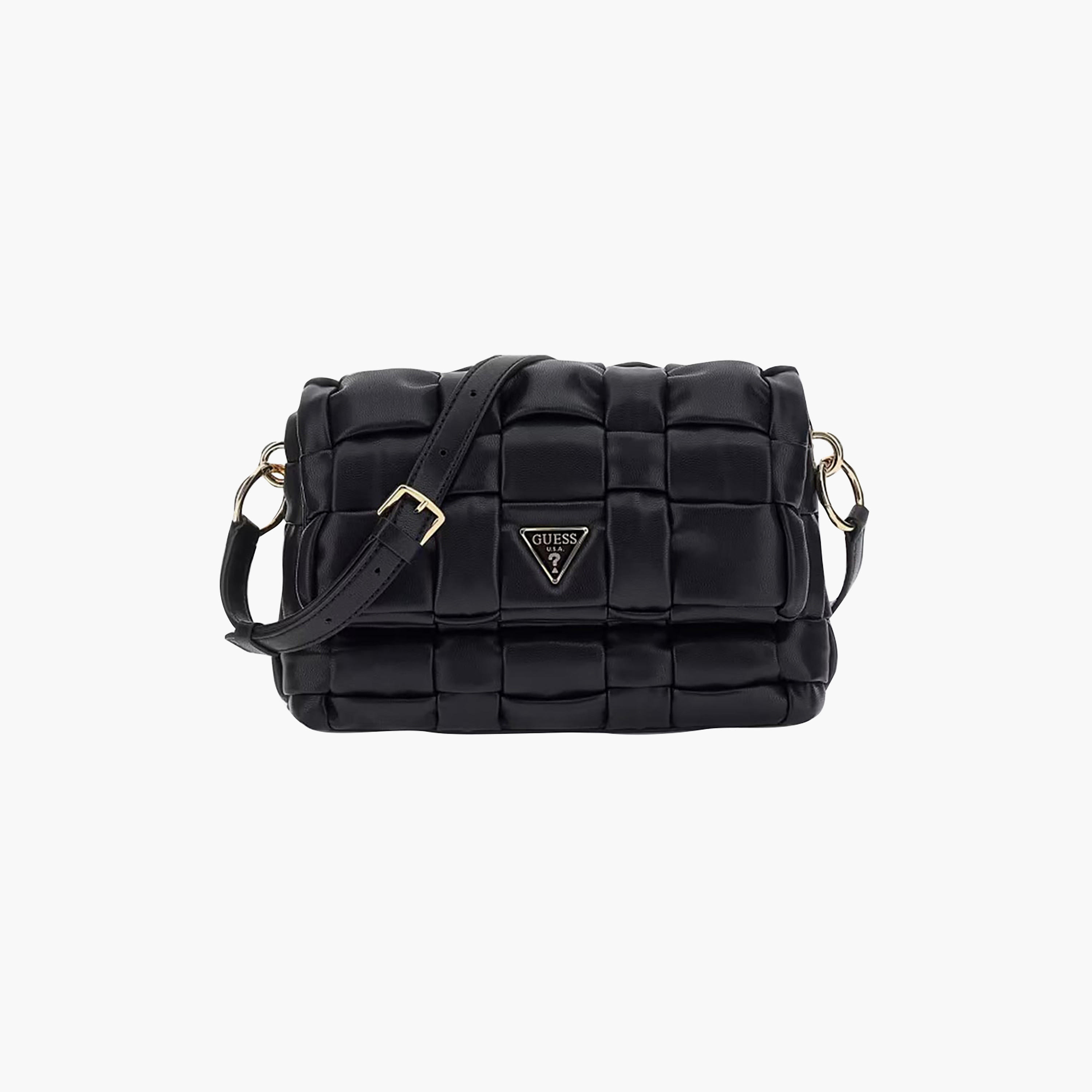 Guess - Marion Flap Shoulder Bag - Black-women-bagsandwallets-handbags-image-1