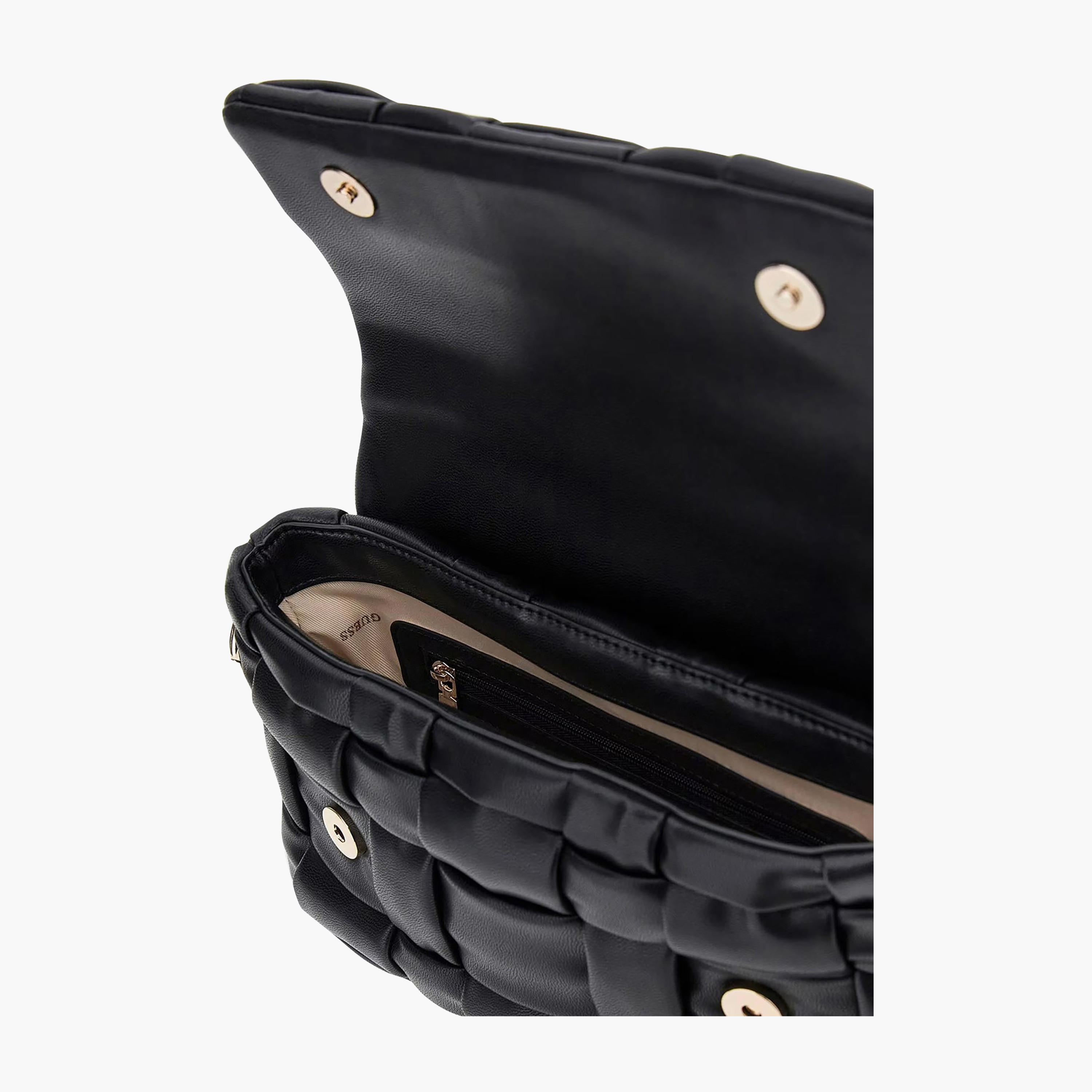 Guess - Marion Flap Shoulder Bag - Black-women-bagsandwallets-handbags-image-3