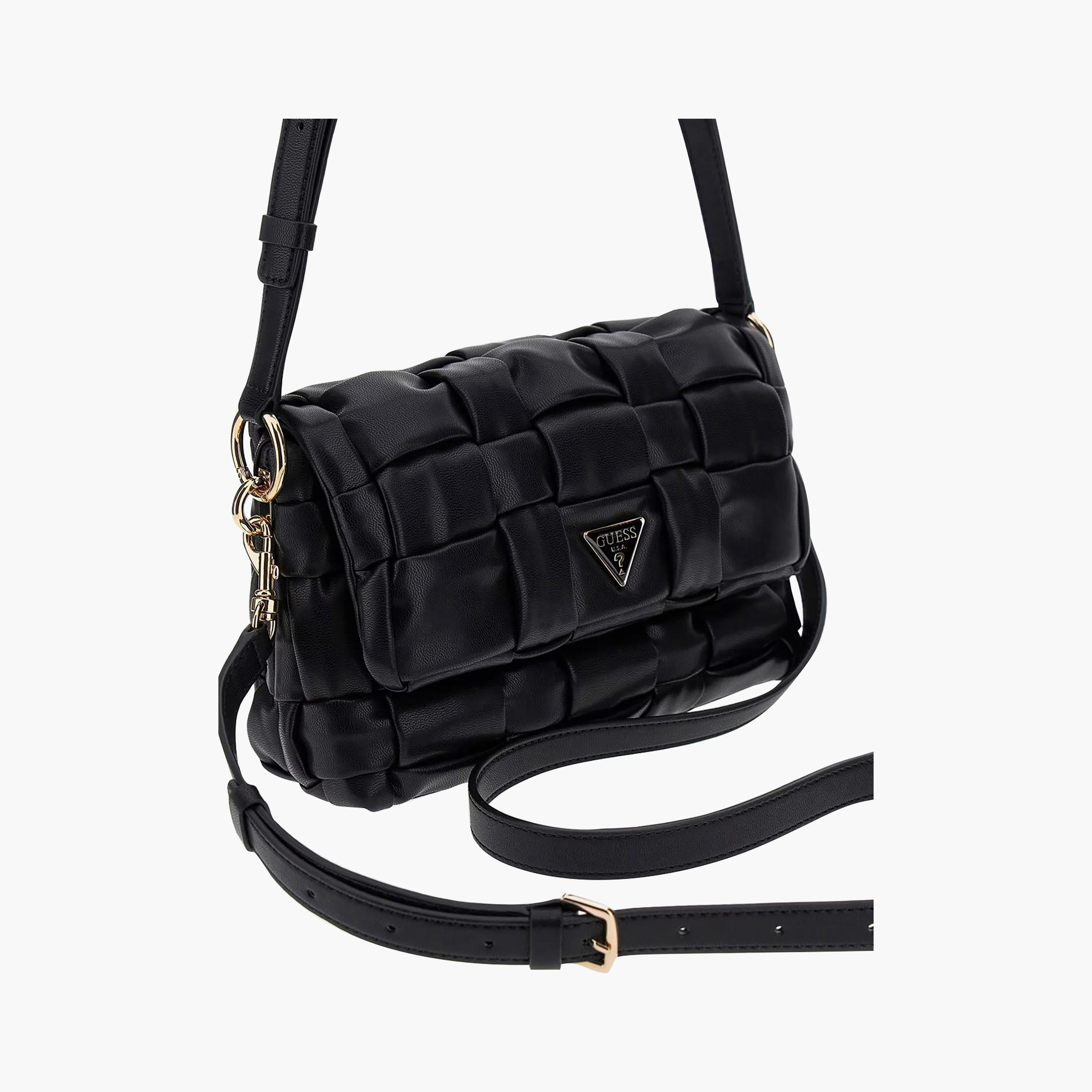 Guess - Marion Flap Shoulder Bag - Black-women-bagsandwallets-handbags-image-4