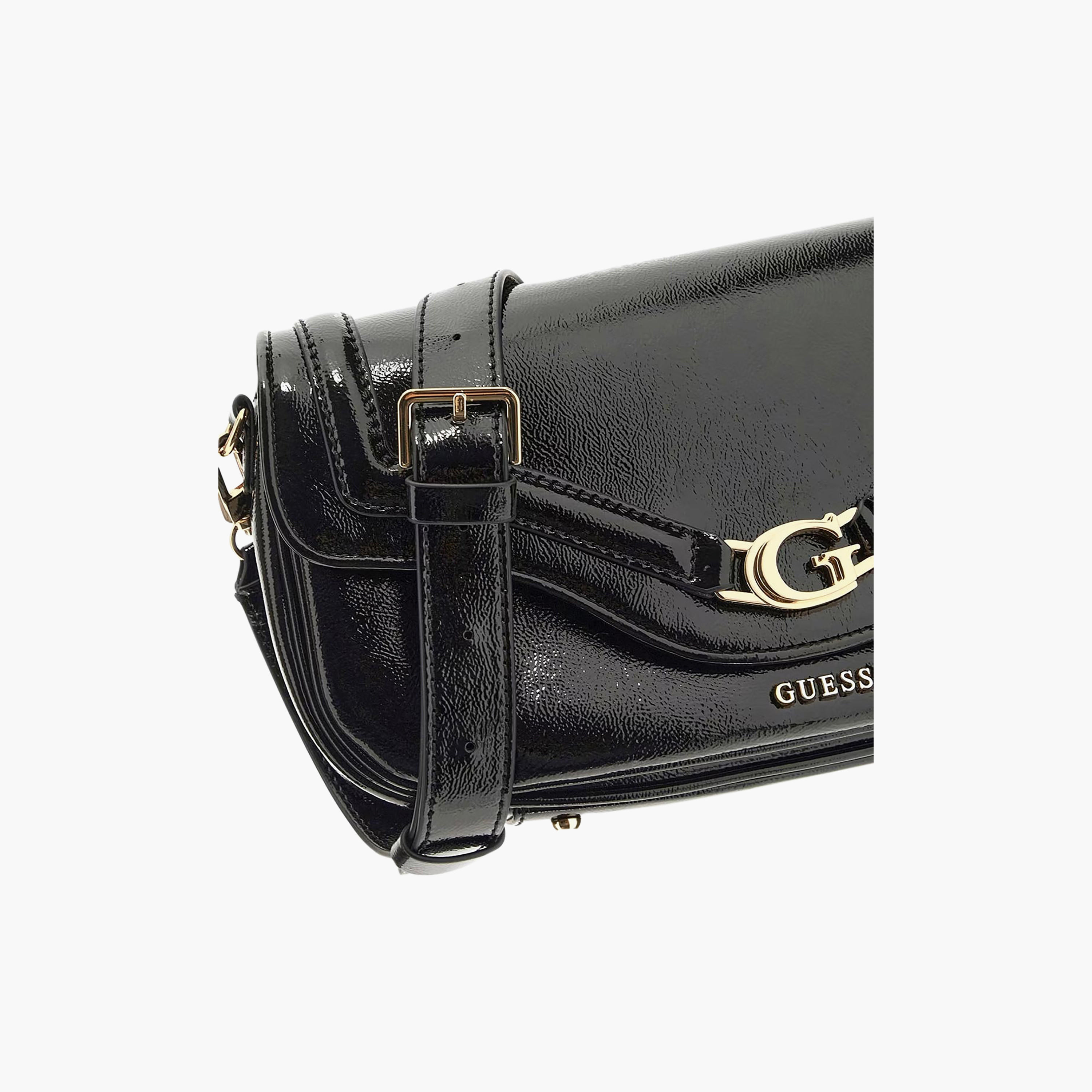 Guess - Dea Flap Shoulder Bag - Black-women-bagsandwallets-handbags-image-5