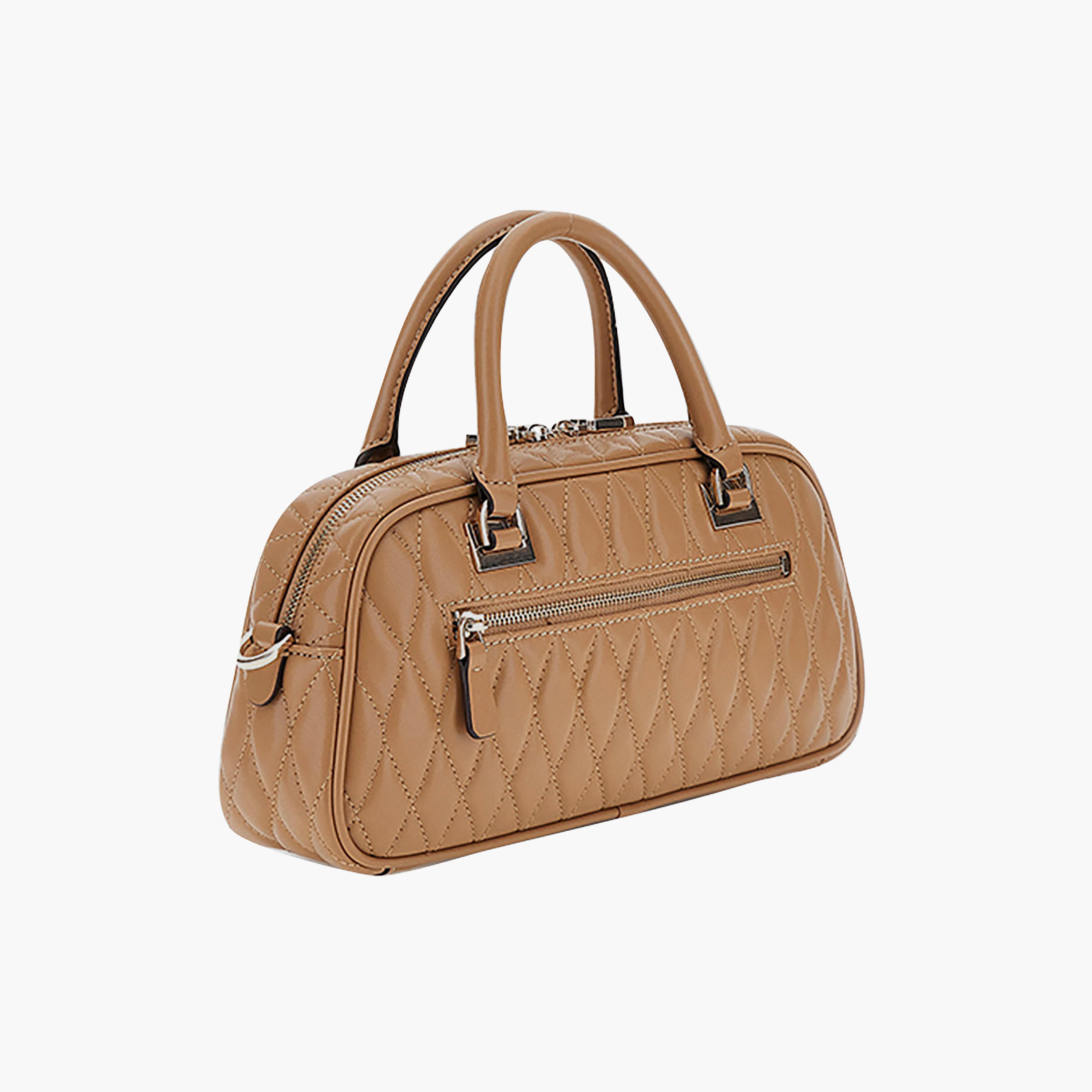 Guess - Valla Small Satchel - Beige/Natural-women-bagsandwallets-handbags-image-3