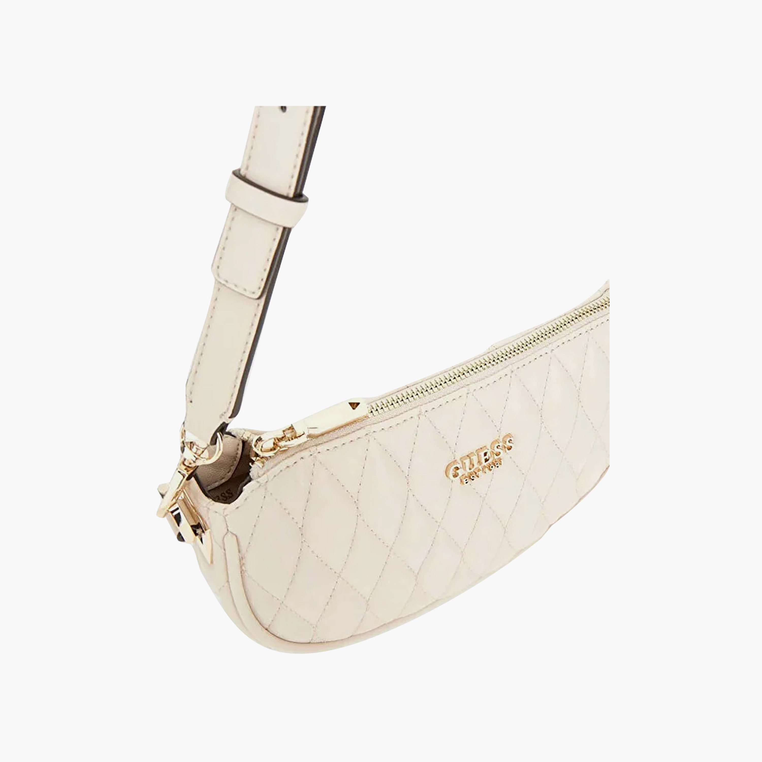 Guess Valla Diamond Quilted Shoulder Bag with Zipper Closure and Adjustable Strap-women-bagsandwallets-handbags-image-4