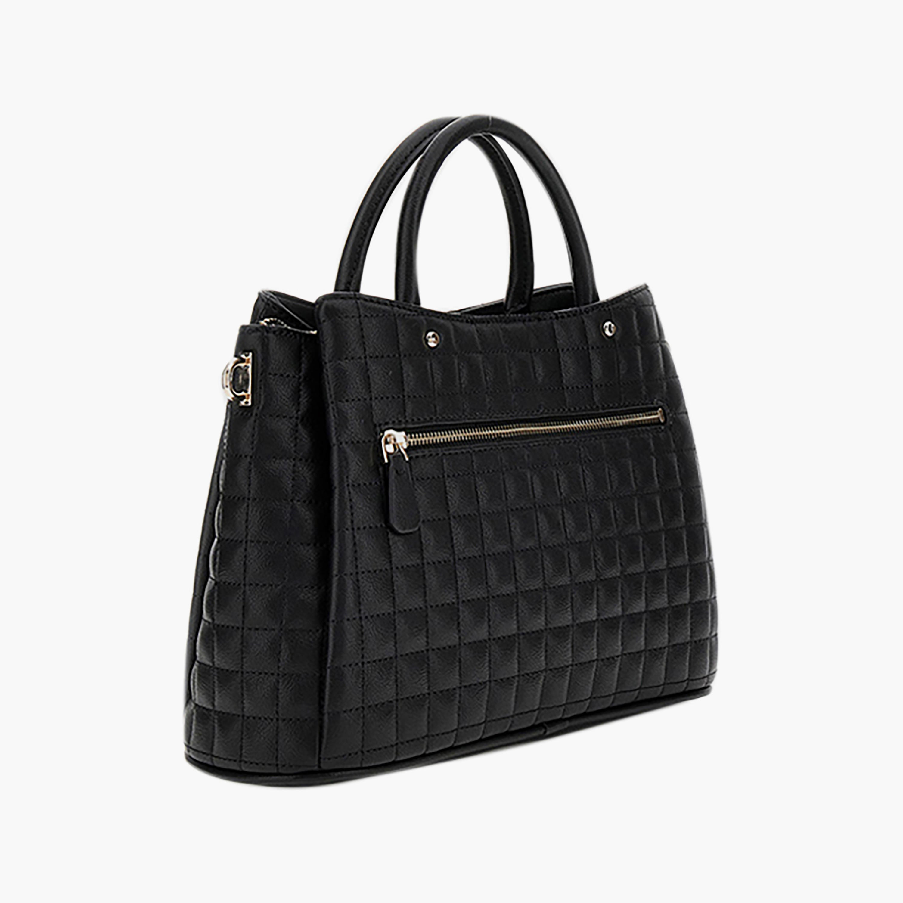 Guess - Nadira Girlfriend Satchel - Black-women-bagsandwallets-handbags-image-2