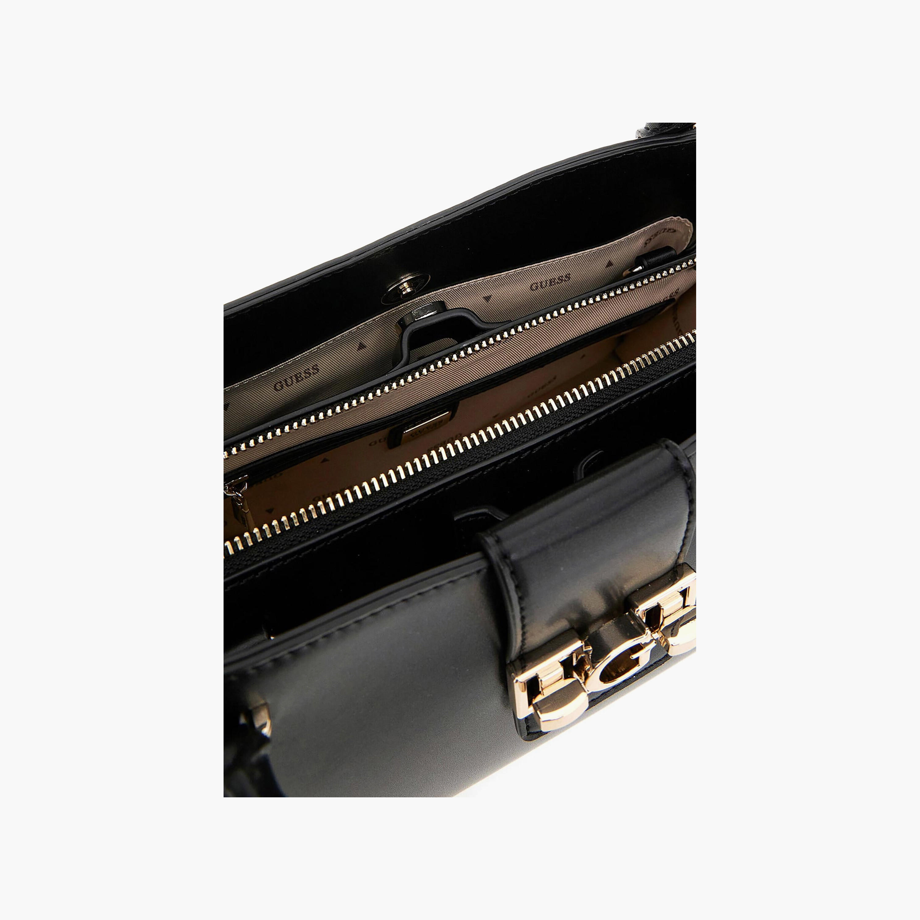 Guess - Jane Small Satchel - Black-women-bagsandwallets-handbags-image-6