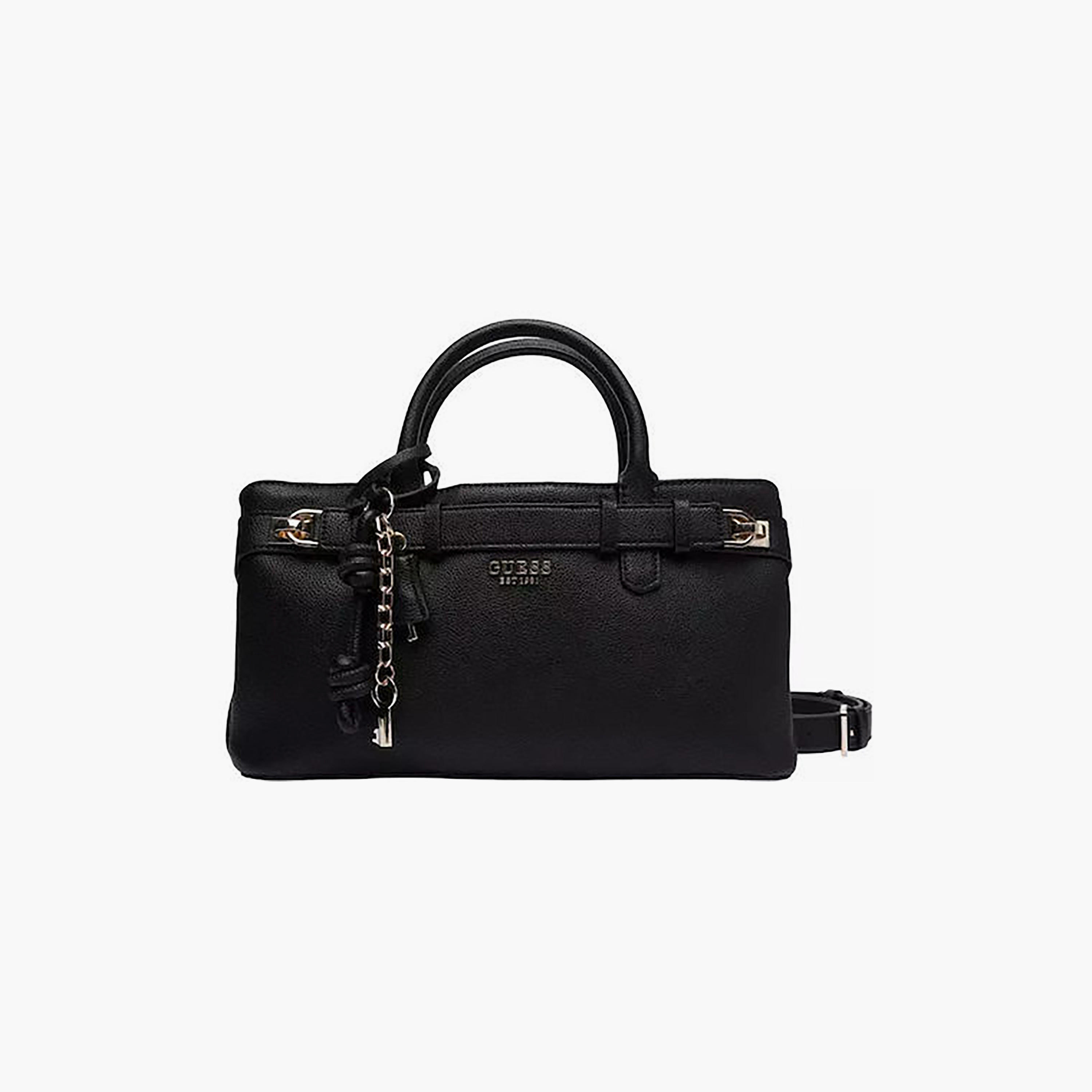 Guess - Gregoria Girlfriend Satchel - Black-women-bagsandwallets-handbags-image-1