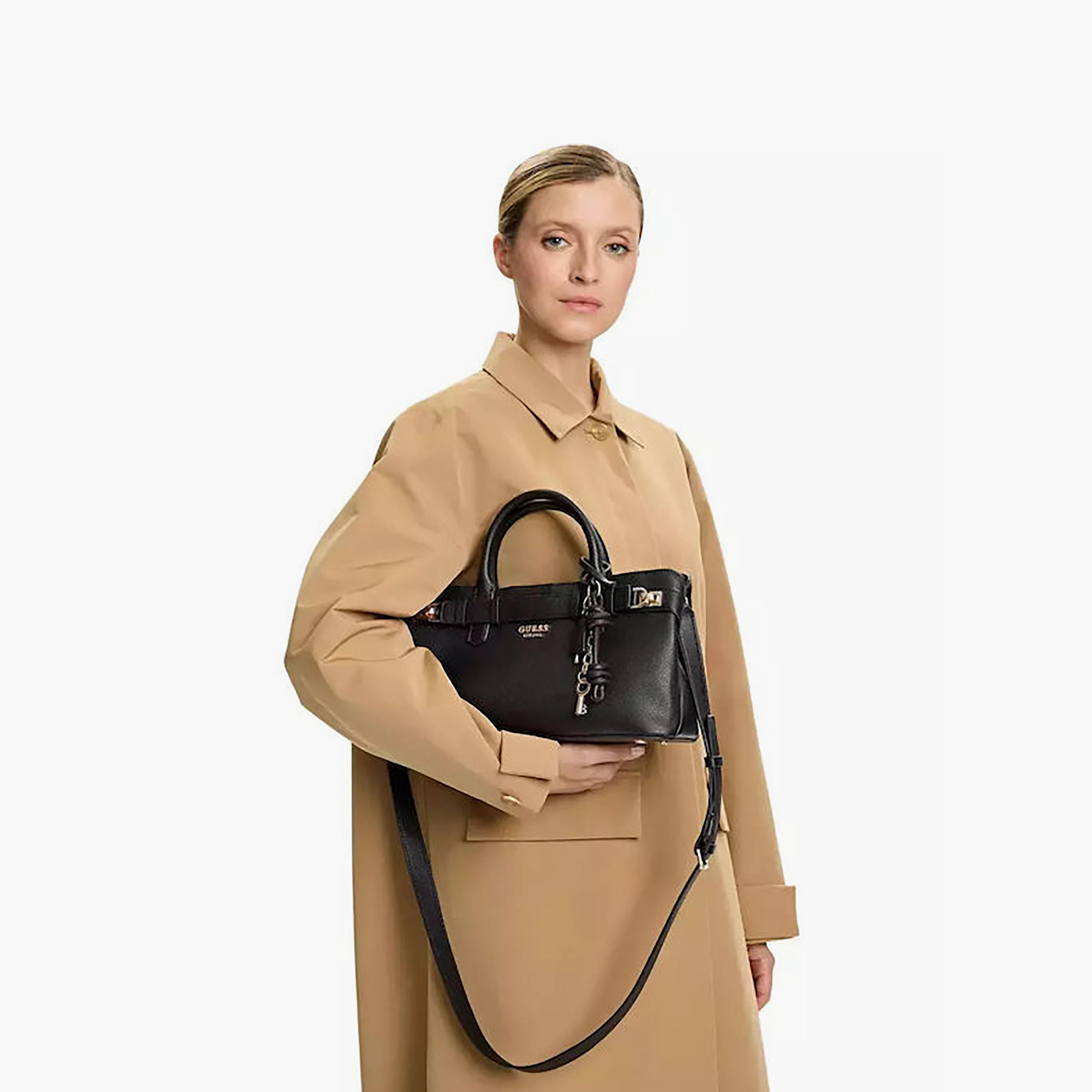 Guess - Gregoria Girlfriend Satchel - Black-women-bagsandwallets-handbags-image-6