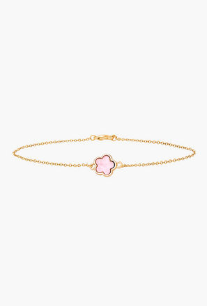 سوار معدني بتعليقة كلوفر-women-watchesandjewellery-jewellery-banglesandbracelets-image-1