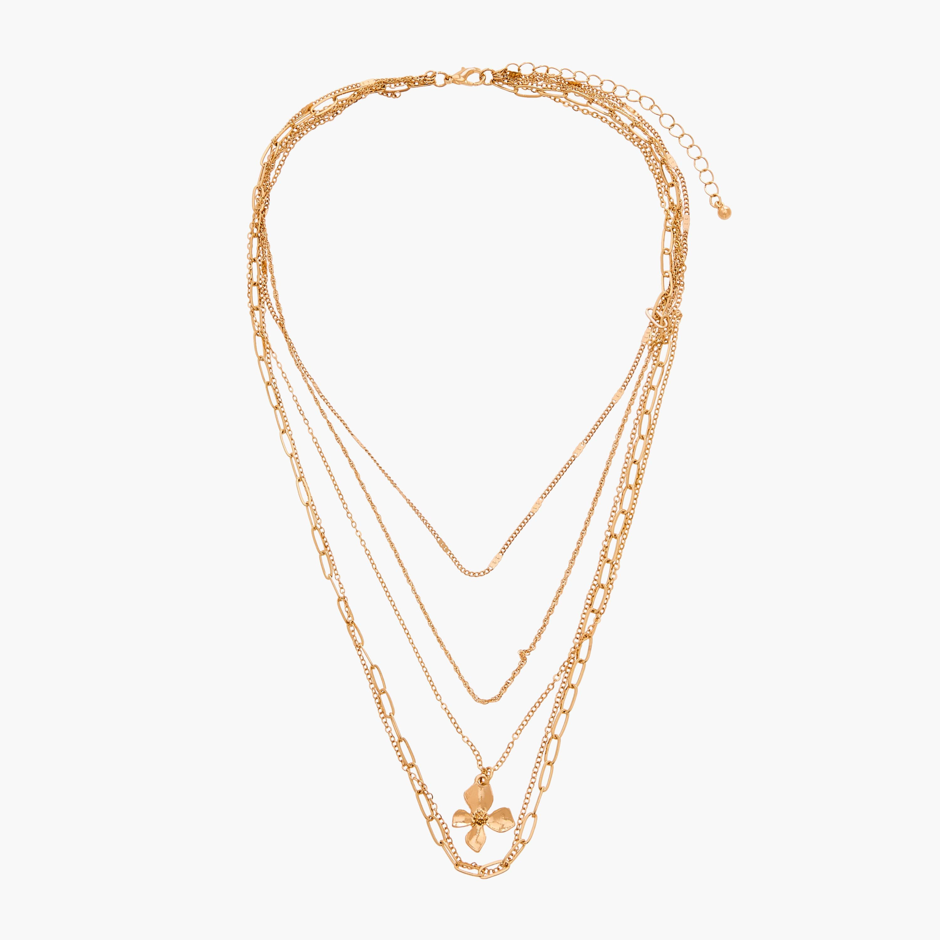 قلادة ذهبية متعددة الطبقات بدلاية-women-watchesandjewellery-jewellery-necklacesandpendants-image-1