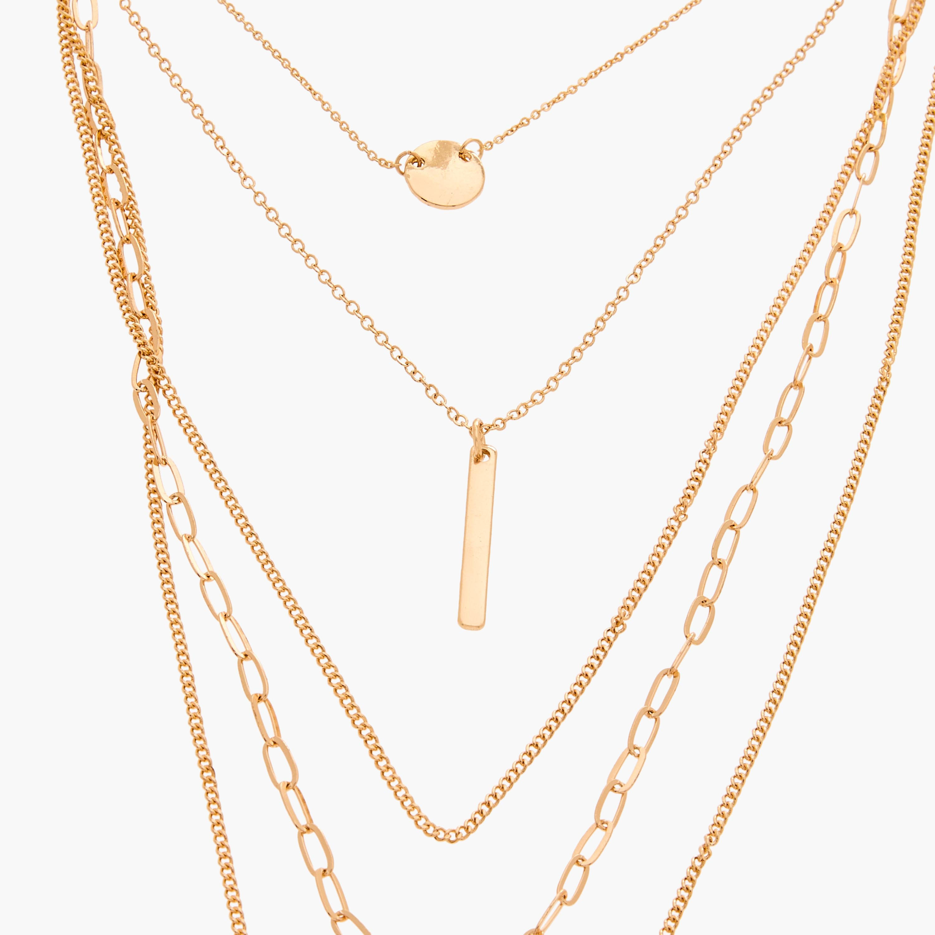 قلادة ذهبية متعددة الطبقات بدلايات-women-watchesandjewellery-jewellery-necklacesandpendants-image-2