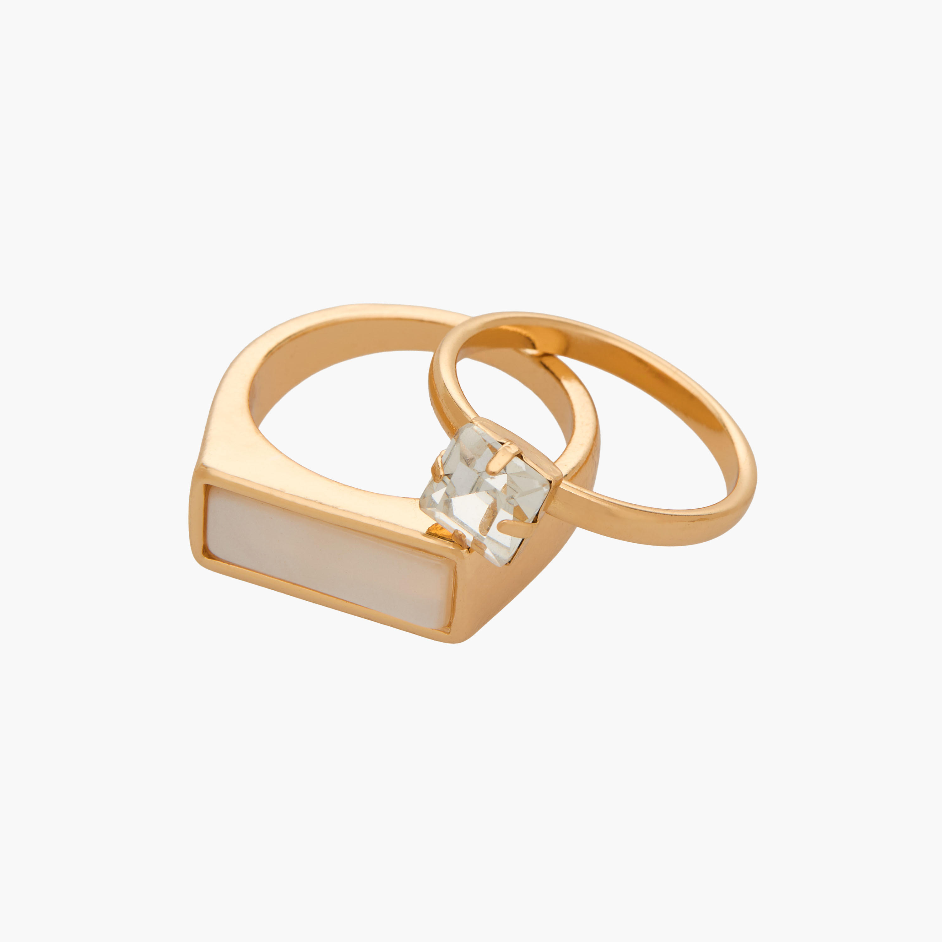 Set of 8 - Assorted Gold Tone Rings-women-watchesandjewellery-jewellery-rings-image-3