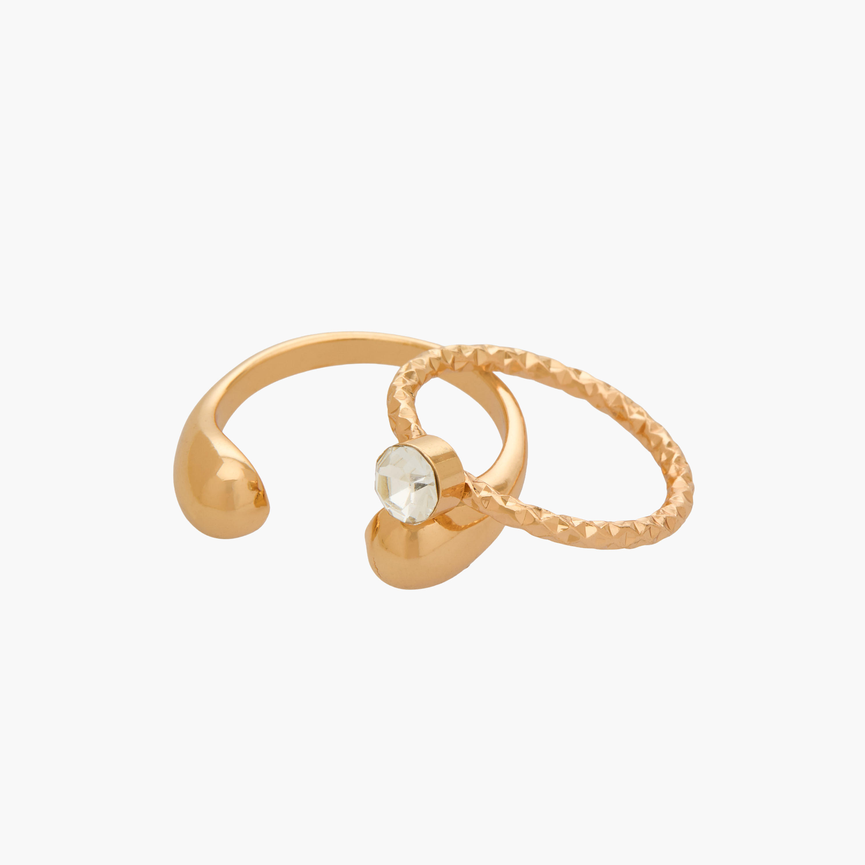 خواتم بلون ذهبي متنوع - طقم 7 قطع-women-watchesandjewellery-jewellery-rings-image-3