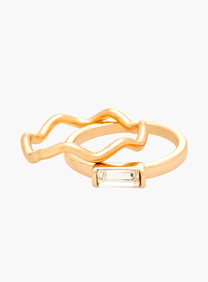 خواتم متنوعة بلون ذهبي - طقم 8 قطع-women-watchesandjewellery-jewellery-rings-image-3