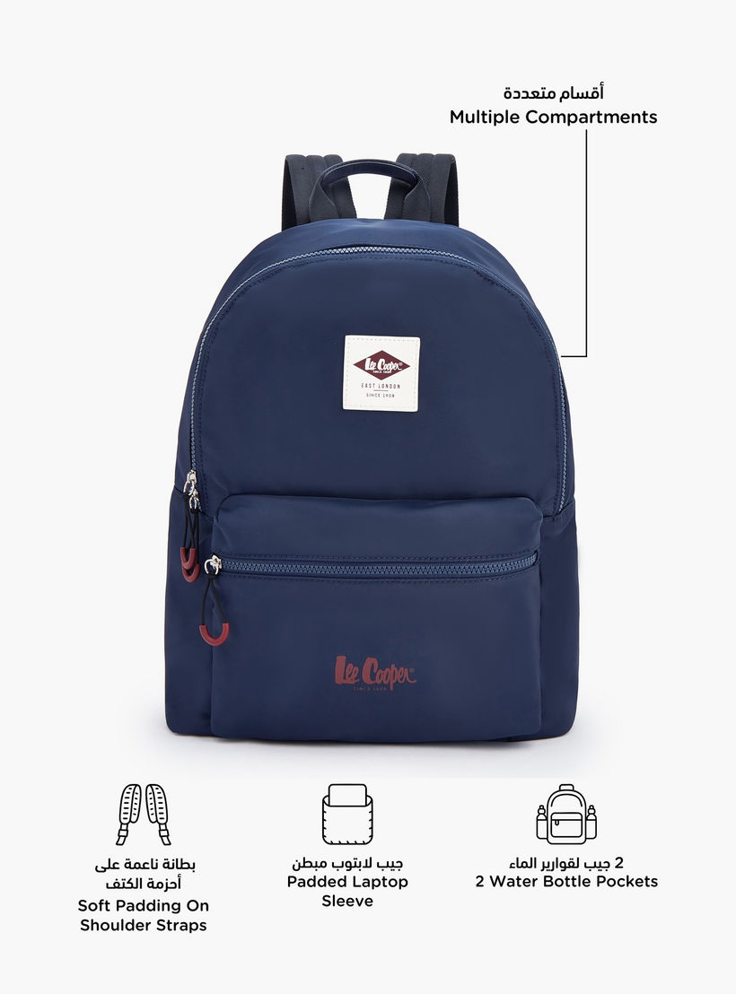 Lee Cooper Solid Backpack with Adjustable Shoulder Straps-school-bagsandbackpacks-backpacks-image-2