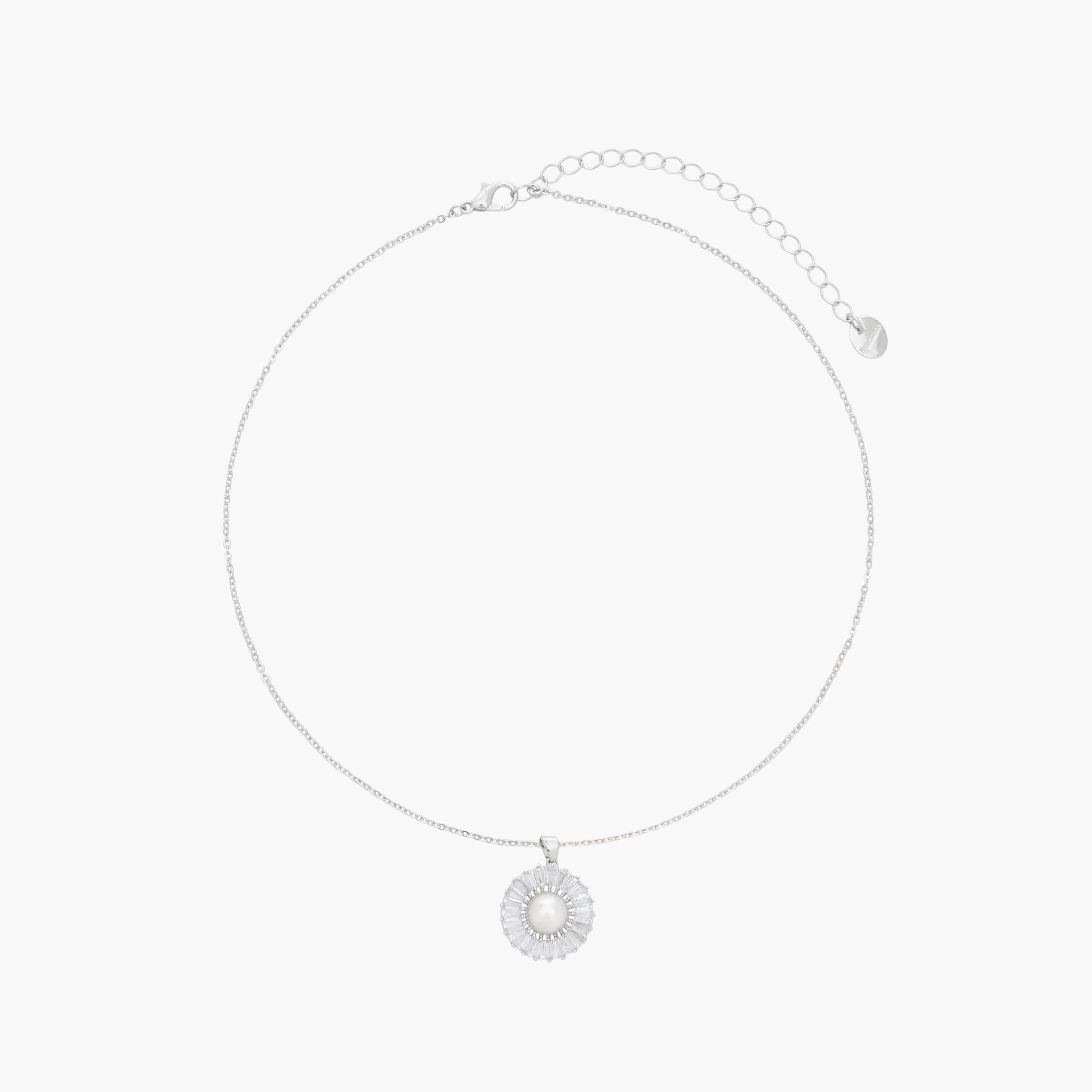 عقد وحلق بتزيينات مكعبات زيركون - طقم من قطعتين-women-watchesandjewellery-jewellery-jewellerysets-image-2