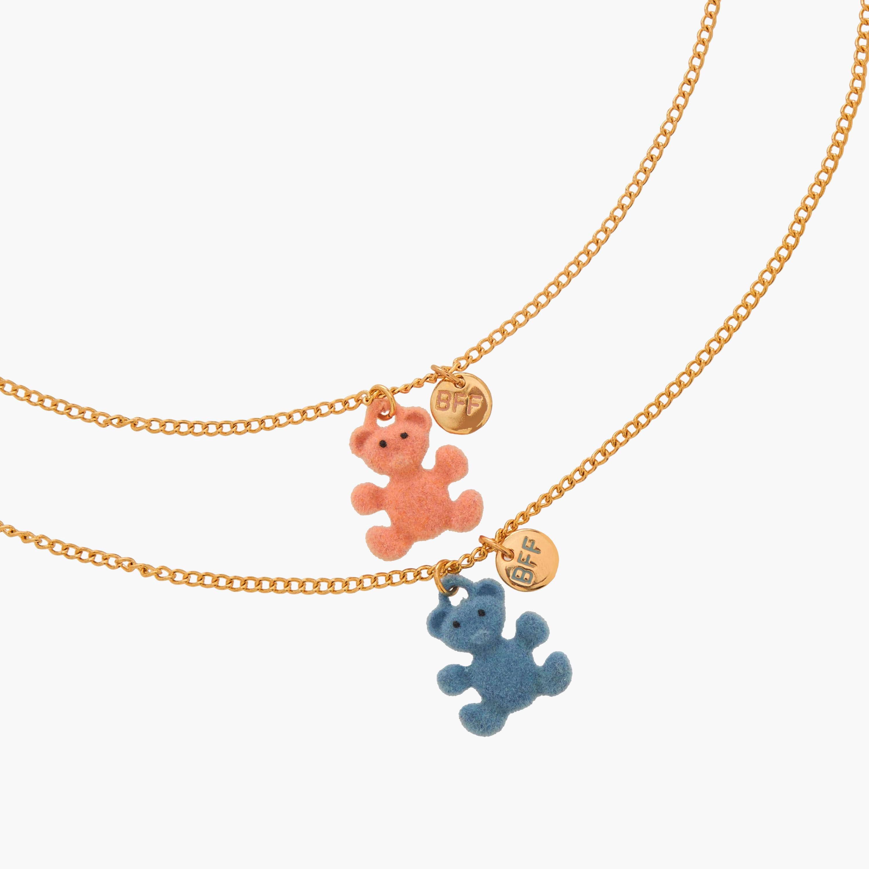 Pack of 2 Gold Tone Necklace with Bear Design-women-watchesandjewellery-jewellery-necklacesandpendants-image-4