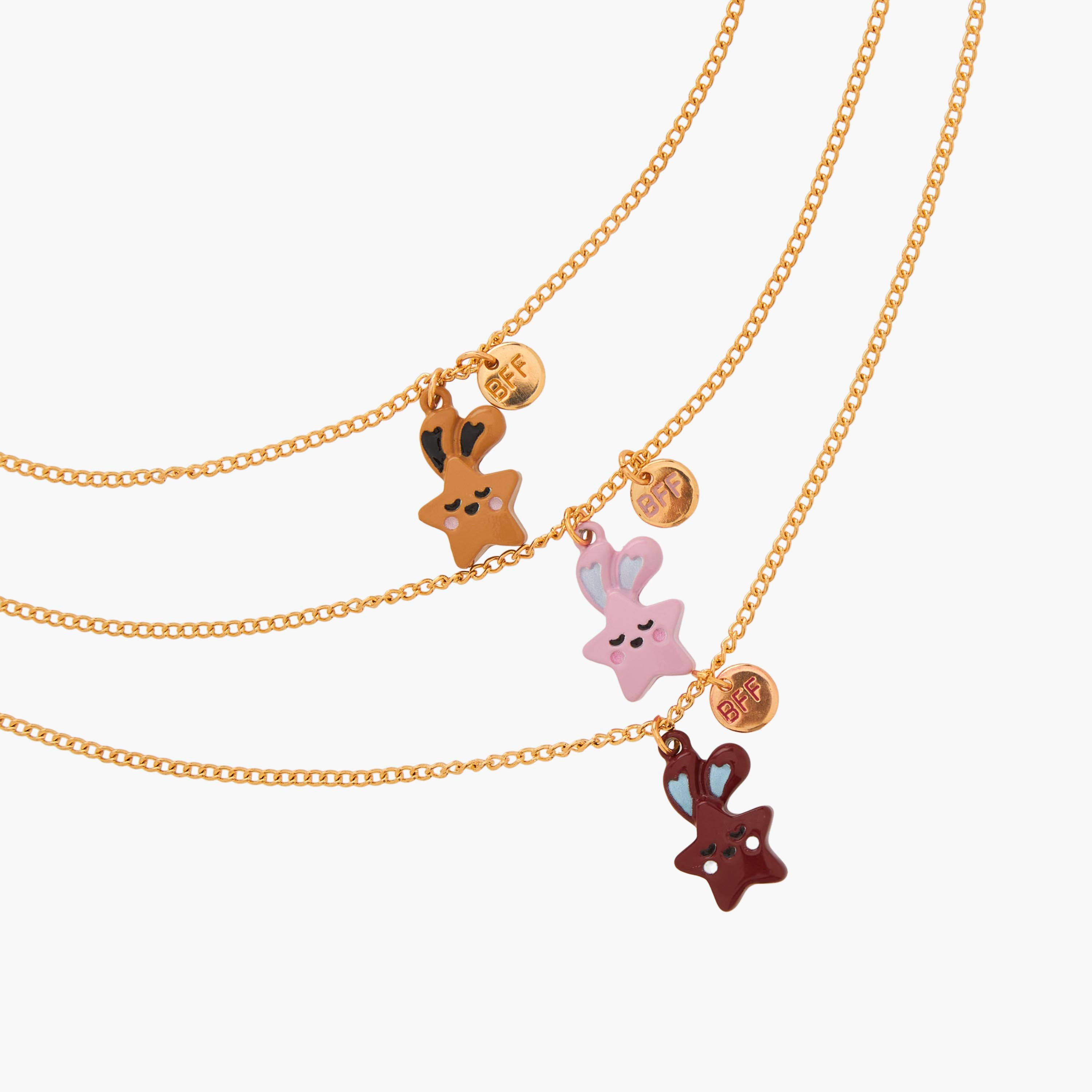 طقم قلادات ذهبية 3 قطع بدلاية نجمة-women-watchesandjewellery-jewellery-necklacesandpendants-image-6