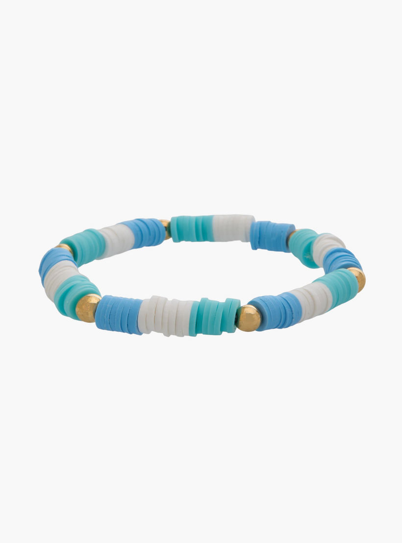 طقم من 5 أساور خرز معدنية قابلة للتمدد-women-watchesandjewellery-jewellery-banglesandbracelets-image-4