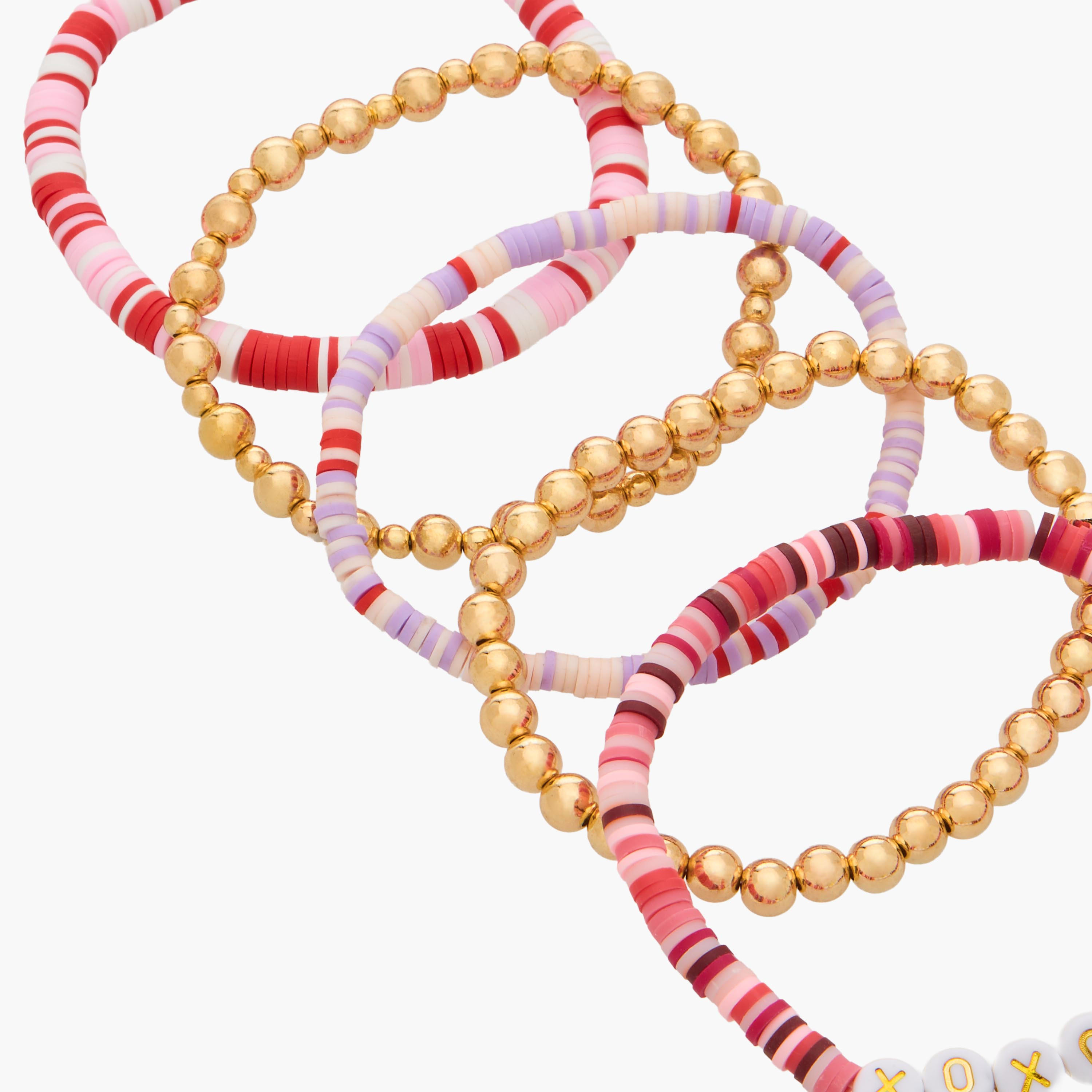 طقم من 5 أساور خرز معدنية قابلة للتمدد-women-watchesandjewellery-jewellery-banglesandbracelets-image-12