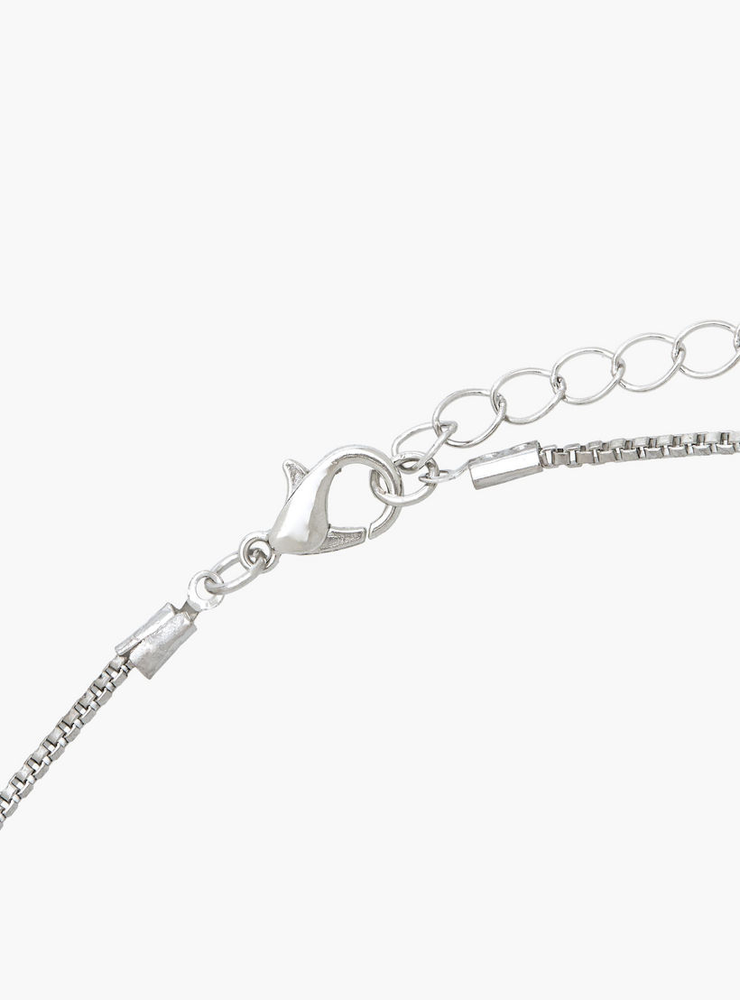 Silver Tone Necklace with Heart Pendant-women-watchesandjewellery-jewellery-necklacesandpendants-image-4