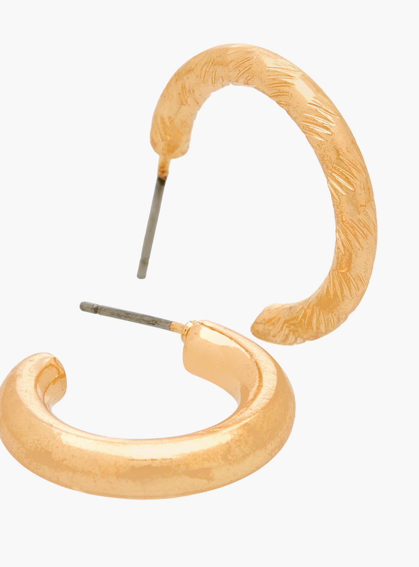 Pack of 9 Gold Tone Earrings with Pushback closure-women-watchesandjewellery-jewellery-earrings-image-4