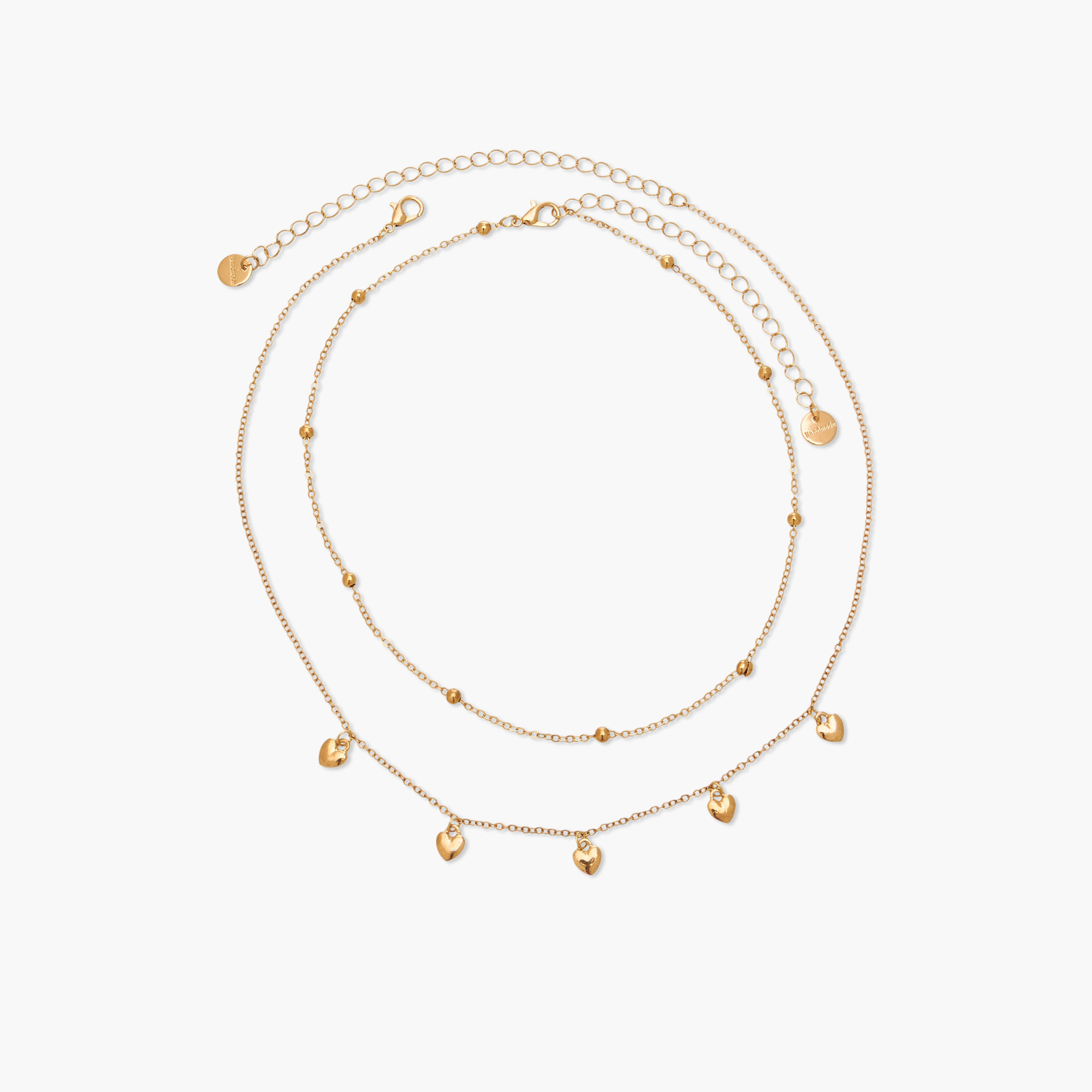 Pack of 2 Gold Tone Necklace with Charms-women-watchesandjewellery-jewellery-necklacesandpendants-image-1