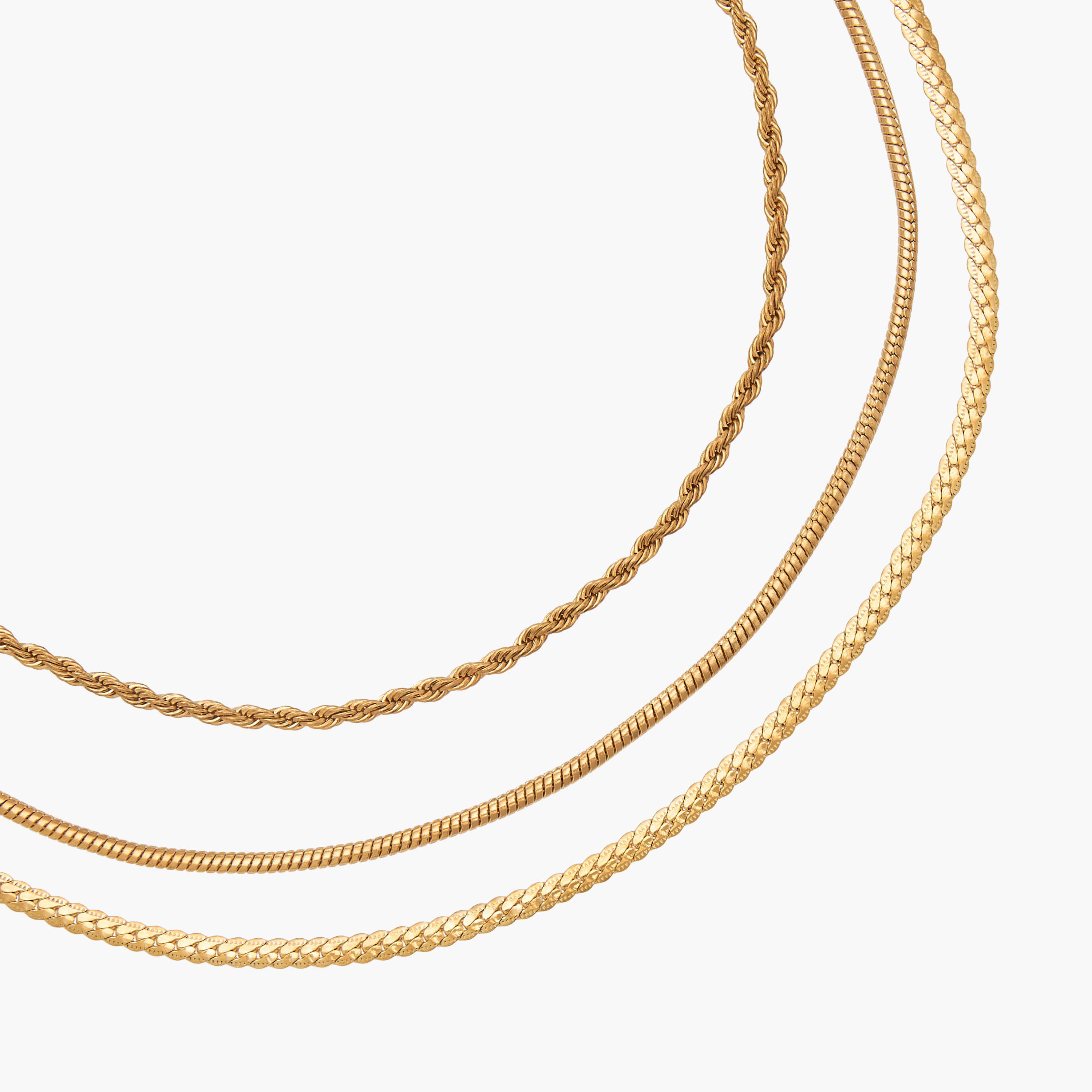 Pack of 3 Gold Tone Necklace with Twisted Design-women-watchesandjewellery-jewellery-necklacesandpendants-image-5