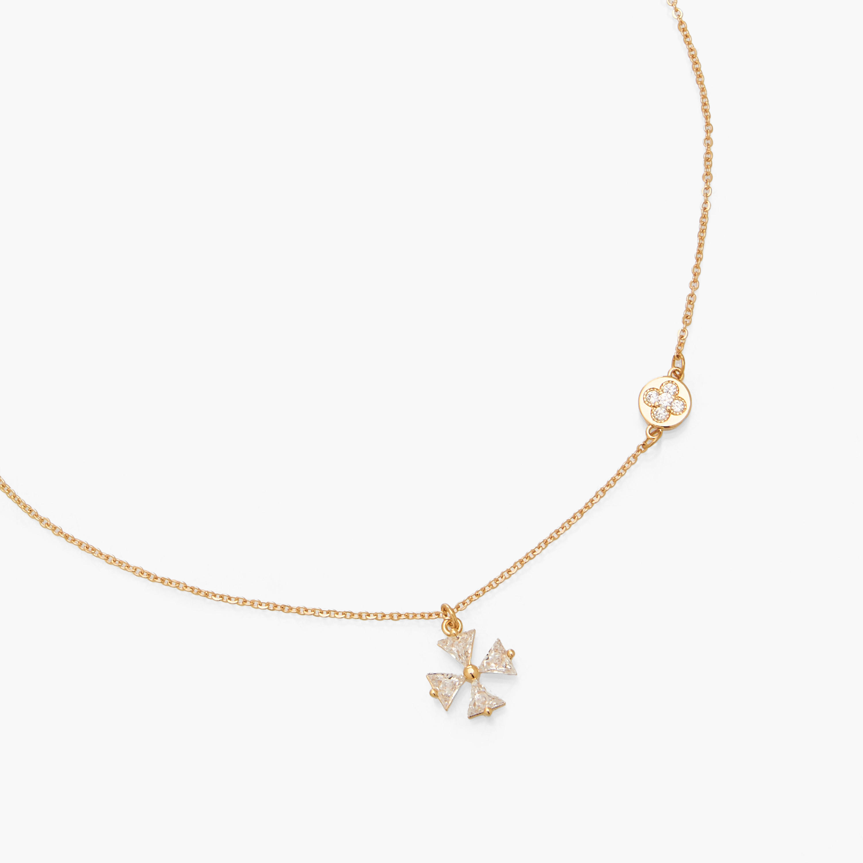 Gold Tone Necklace with Cross Pendant-women-watchesandjewellery-jewellery-necklacesandpendants-image-2