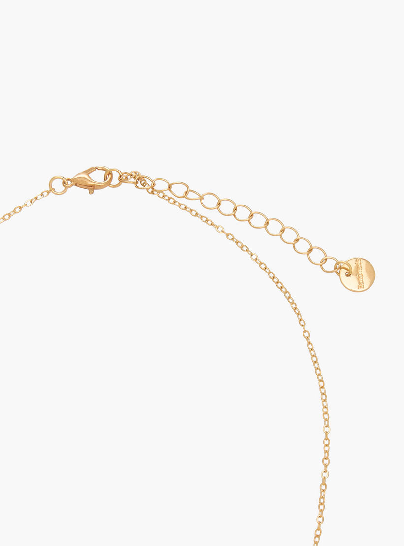 Gold Tone Necklace with Cubic Zirconia Heart Pendant-women-watchesandjewellery-jewellery-necklacesandpendants-image-4