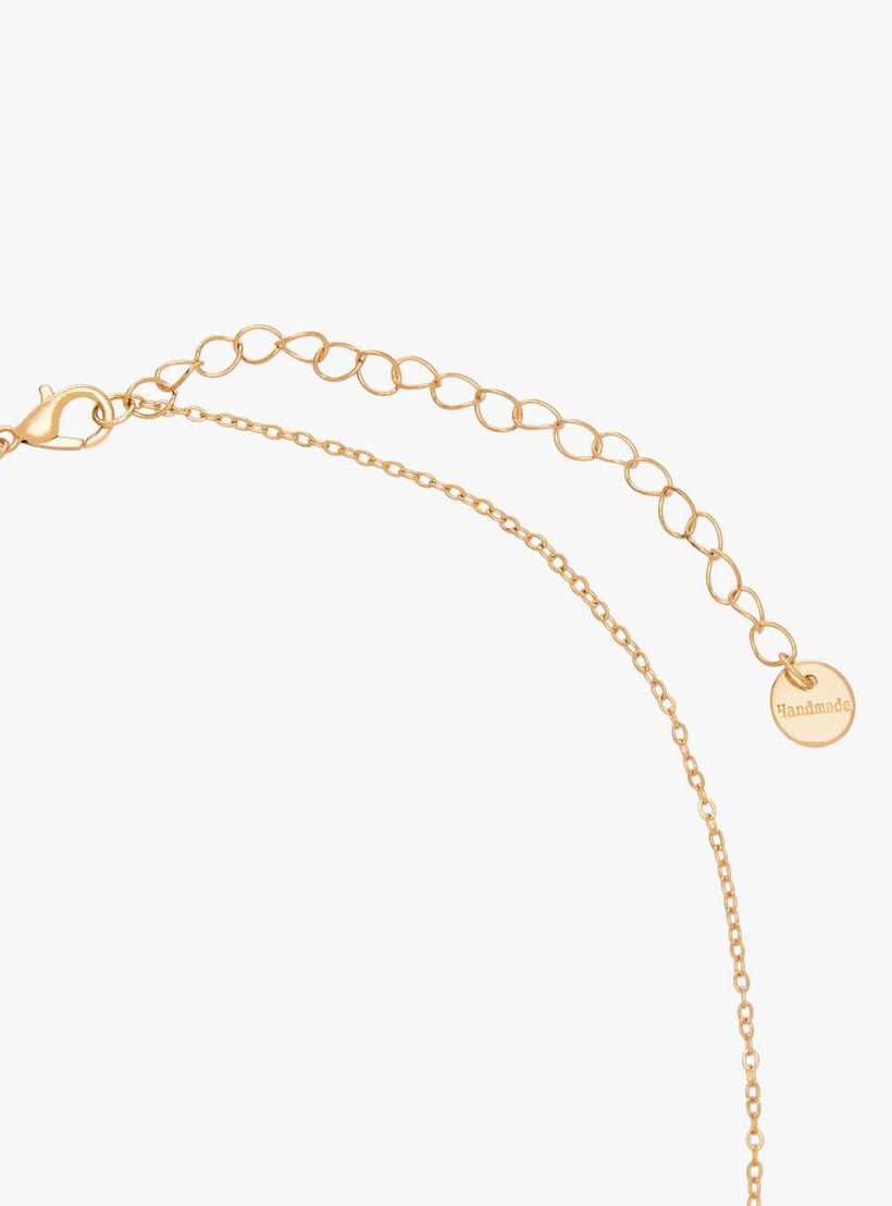 عقد بلون ذهبي ودلاية مكعب زركونيا-women-watchesandjewellery-jewellery-necklacesandpendants-image-4