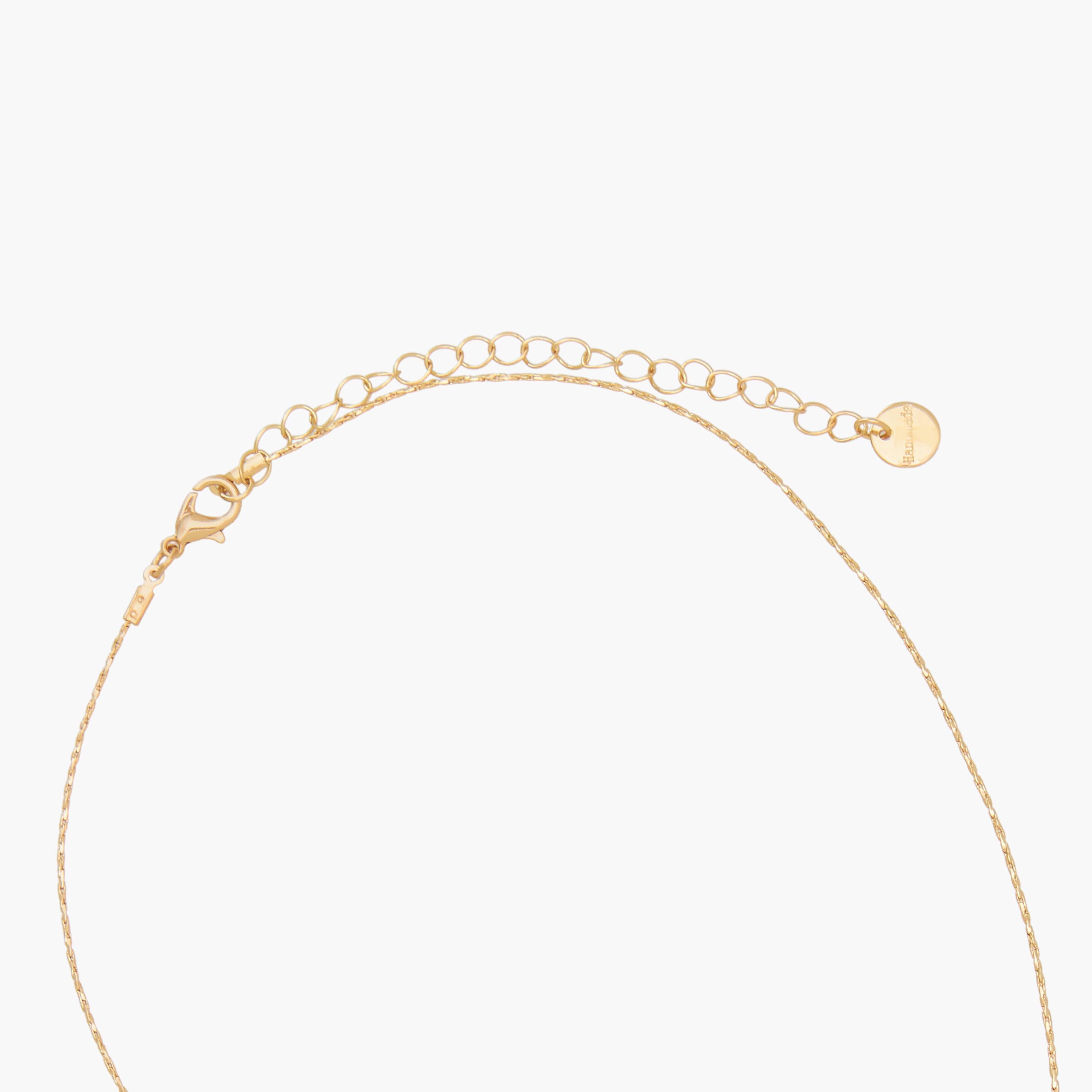 Gold Tone Necklace with Cubic Zirconia Pendant-women-watchesandjewellery-jewellery-necklacesandpendants-image-4