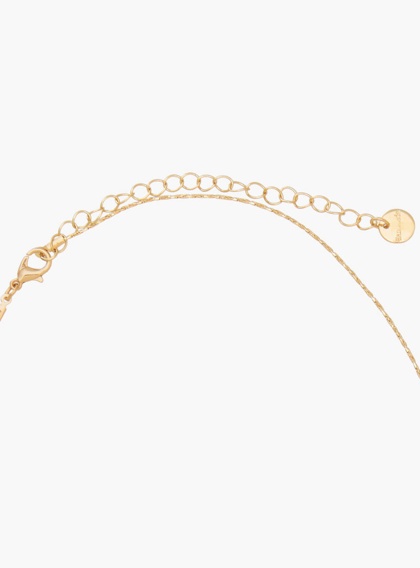 Gold Tone Necklace with Cubic Zirconia Pendant-women-watchesandjewellery-jewellery-necklacesandpendants-image-4