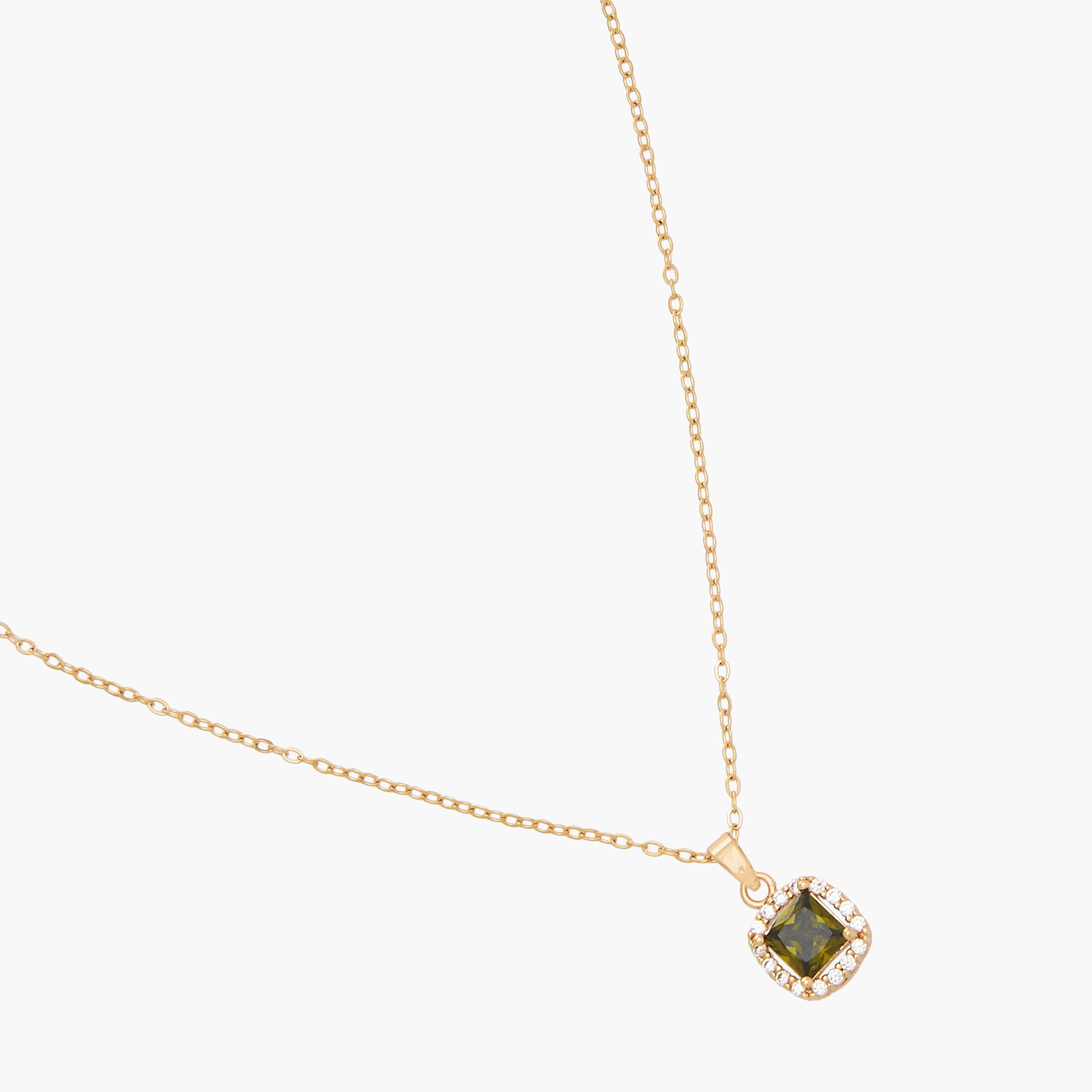 عقد بلون ذهبي ودلاية بحجر الزركون-women-watchesandjewellery-jewellery-necklacesandpendants-image-2