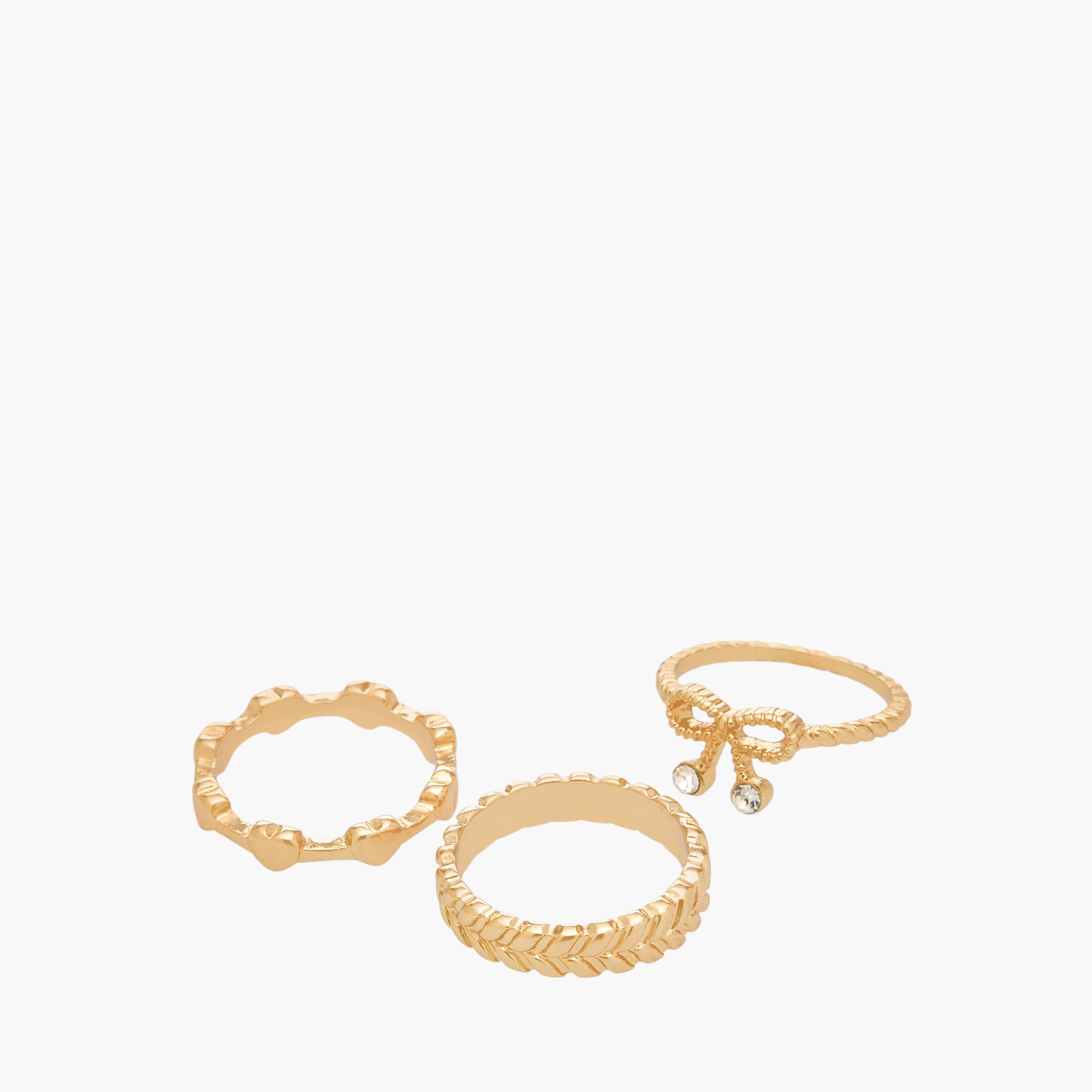 Pack of 8 Gold Tone Ring with Assorted Design-women-watchesandjewellery-jewellery-necklacesandpendants-image-2