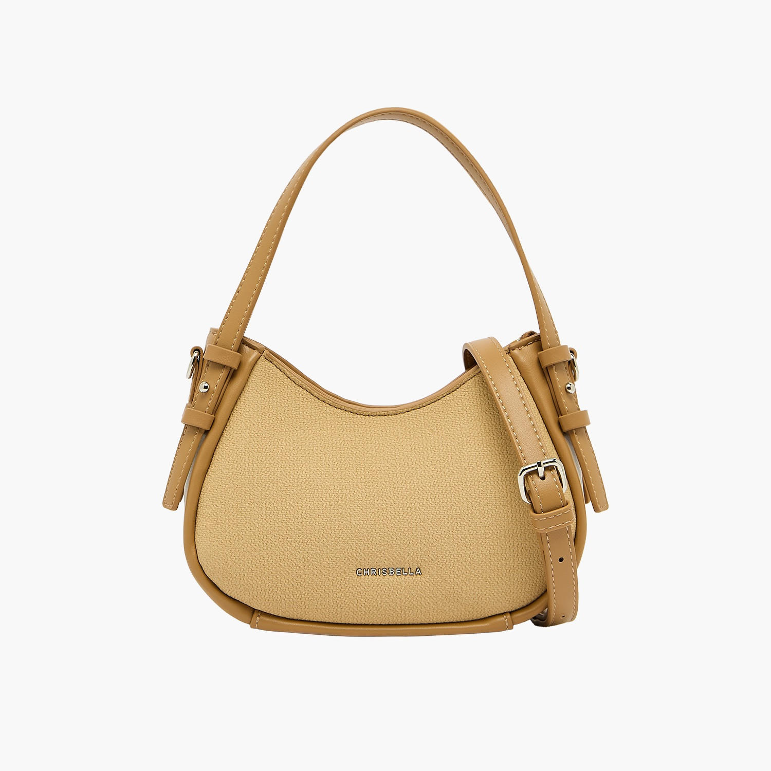 Chrisbella Solid Shoulder Bag with Detachable Strap-women-bagsandwallets-handbags-image-1