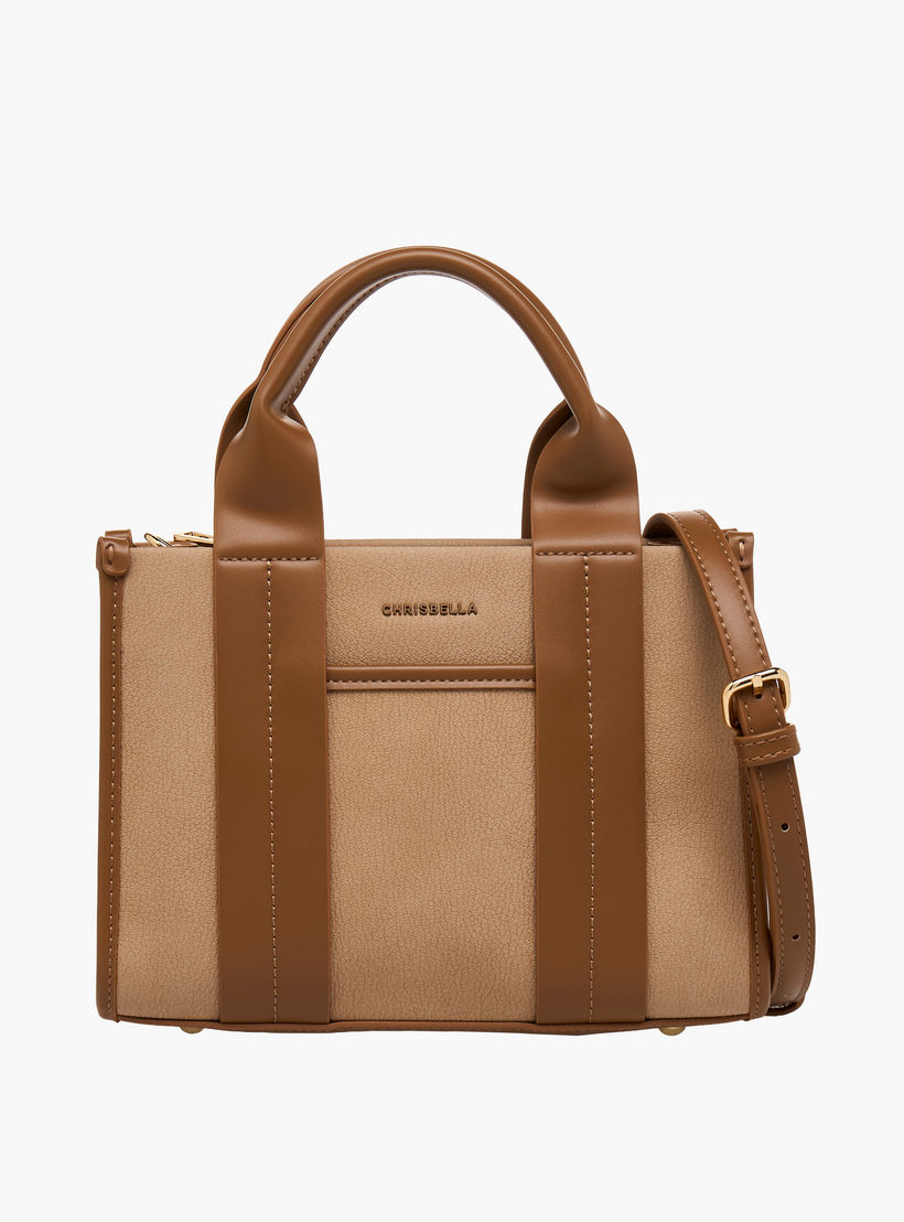 شنطة توت بسحاب إغلاق وألواح من كريسبيلا-women-bagsandwallets-handbags-image-1