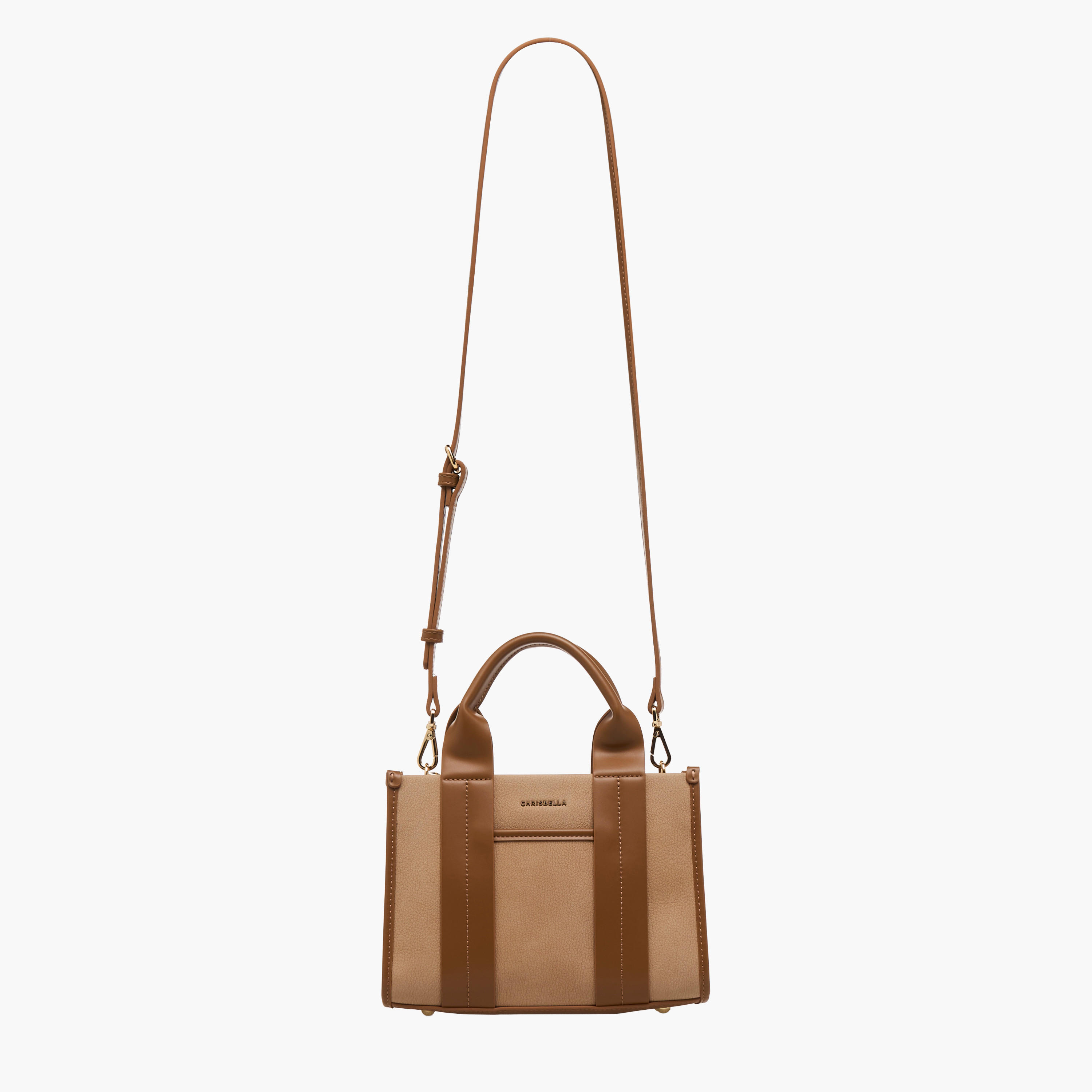 Chrisbella Panelled Tote Bag with Zip Closure-women-bagsandwallets-handbags-image-3