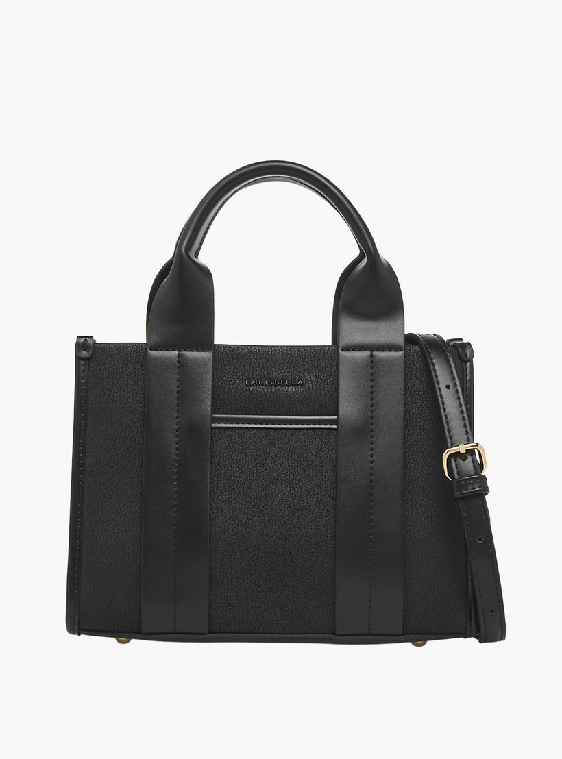 شنطة توتي بارزة الملمس بحزام قابل للفصل من كريسبيلا-women-bagsandwallets-handbags-image-1