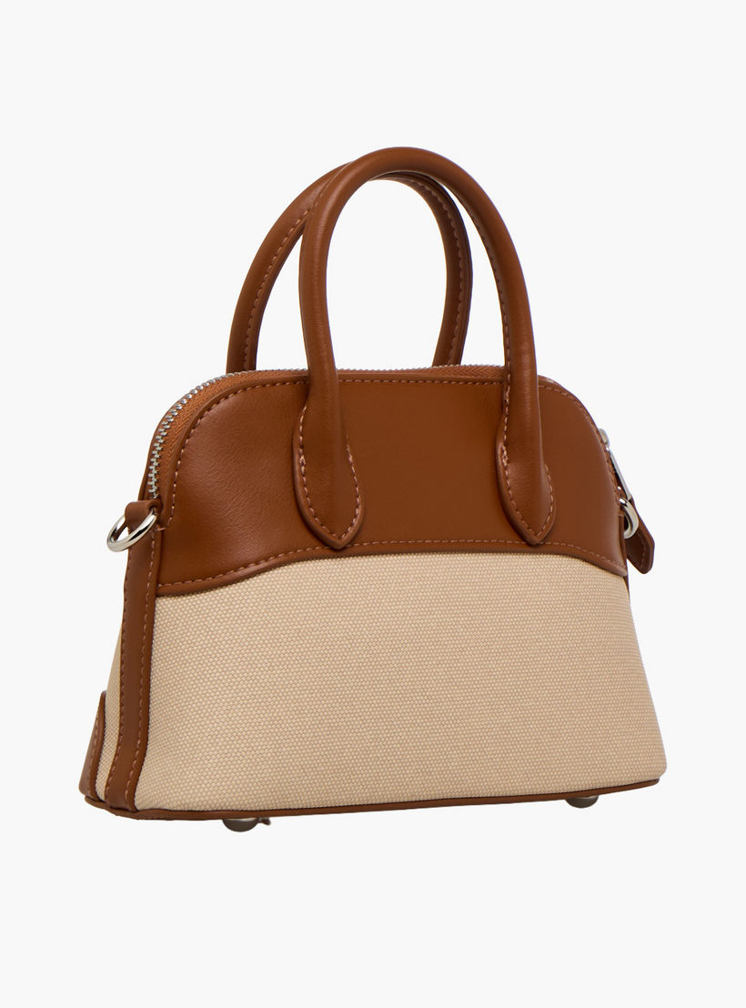 Chrisbella Textured Tote Bag with Detachable Strap-women-bagsandwallets-handbags-image-4
