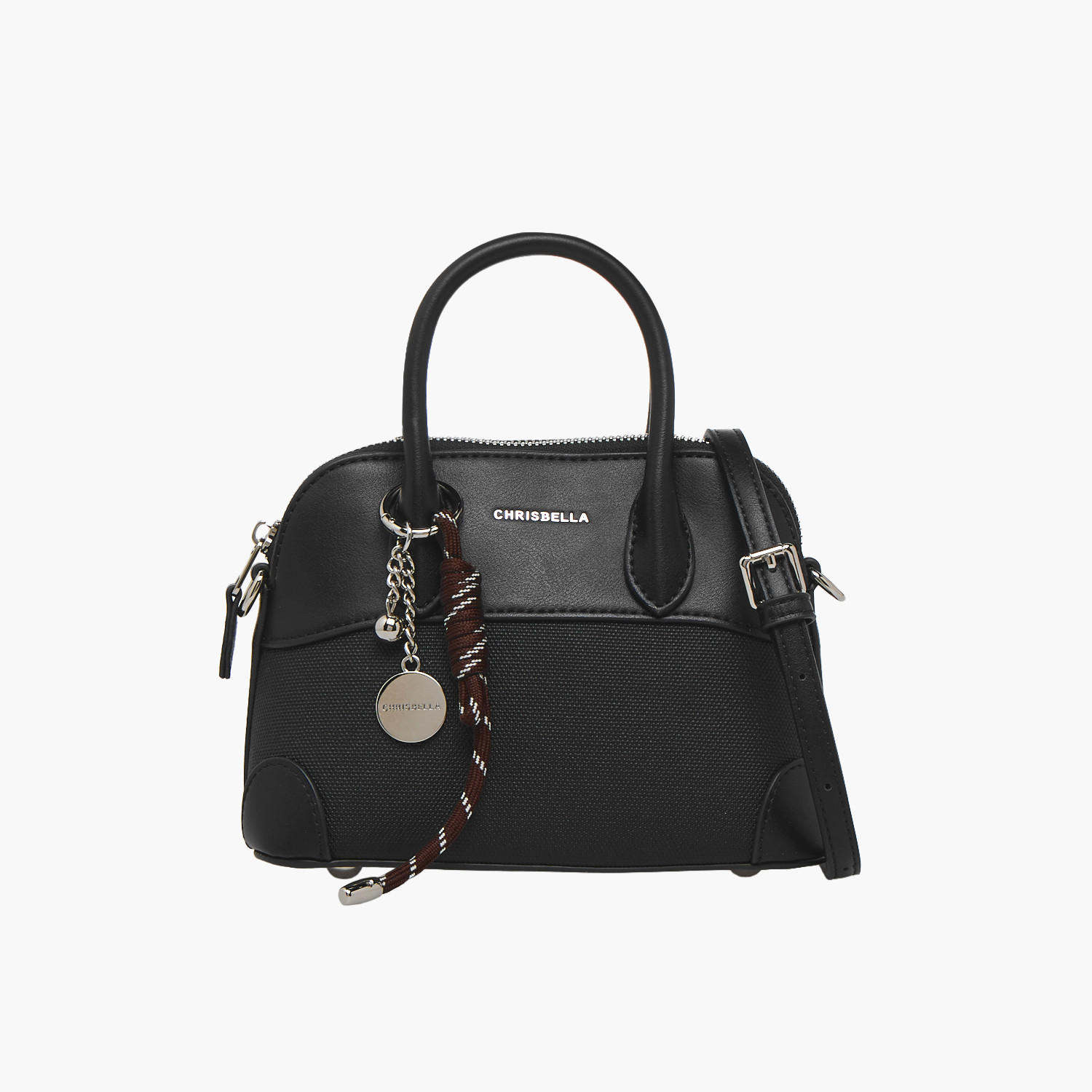شنطة توتي بارزة الملمس بحزام قابل للفصل من كريسبيلا-women-bagsandwallets-handbags-image-1