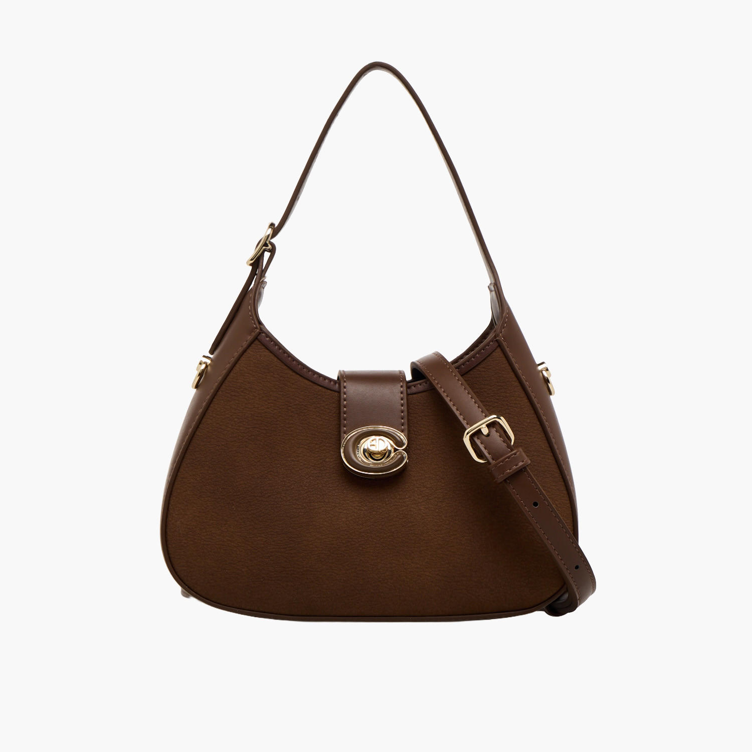 شنطة كتف سادة بقفل إغلاق من كريسبيلا-women-bagsandwallets-handbags-image-1