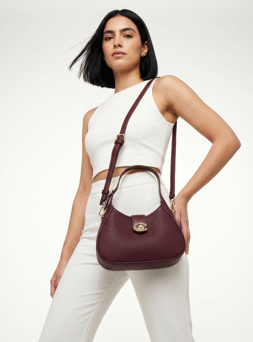شنطة كتف سادة بقفل إغلاق دوار من كريسبيلا-women-bagsandwallets-handbags-image-2