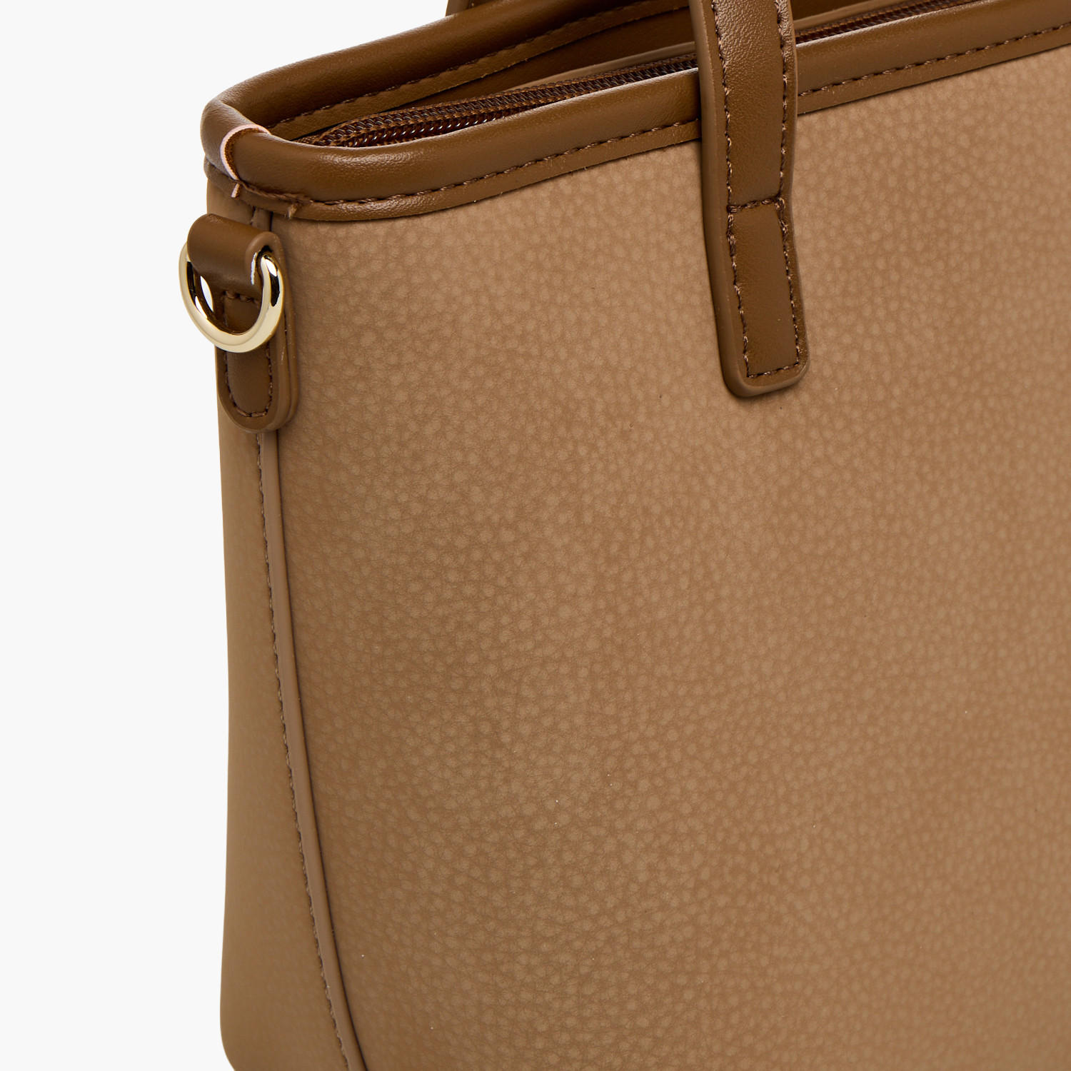 Chrisbella Textured Tote Bag with Zip Closure-women-bagsandwallets-handbags-image-6