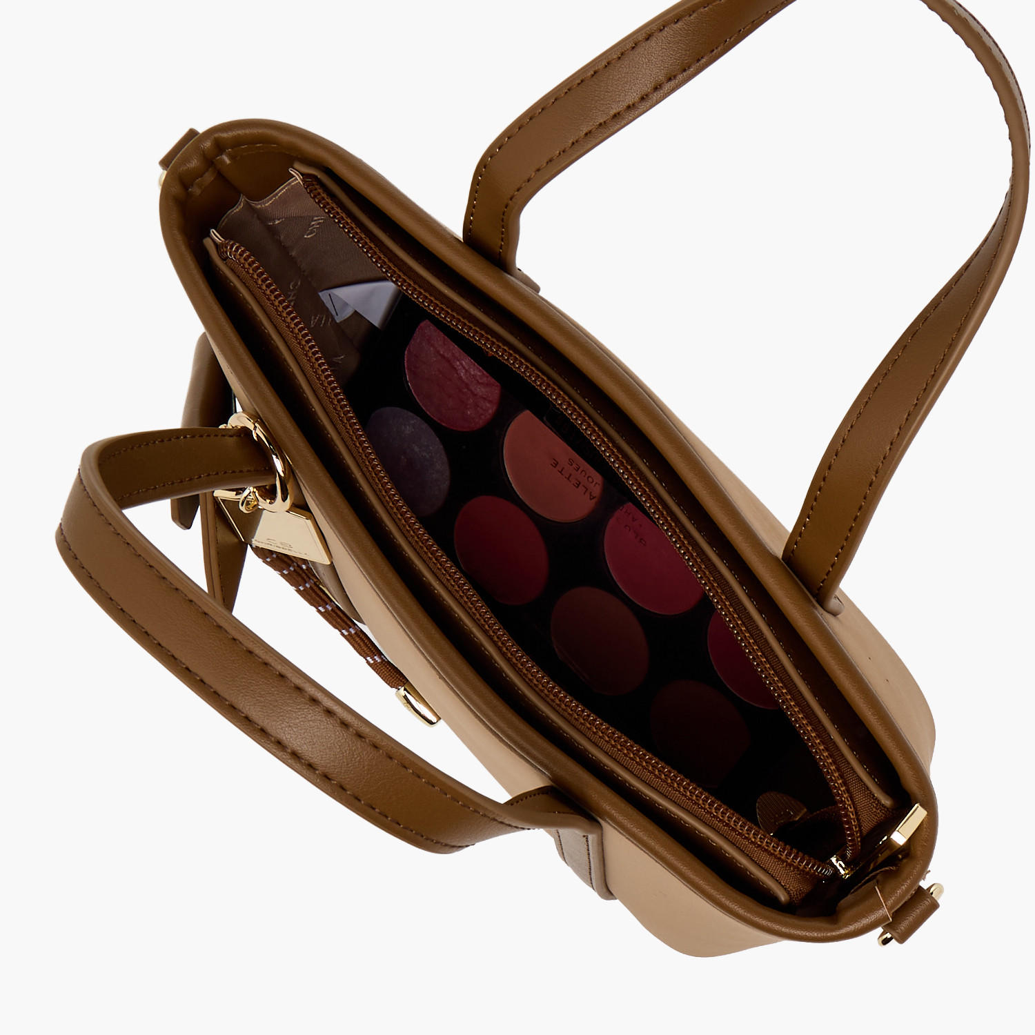 Chrisbella Textured Tote Bag with Zip Closure-women-bagsandwallets-handbags-image-8