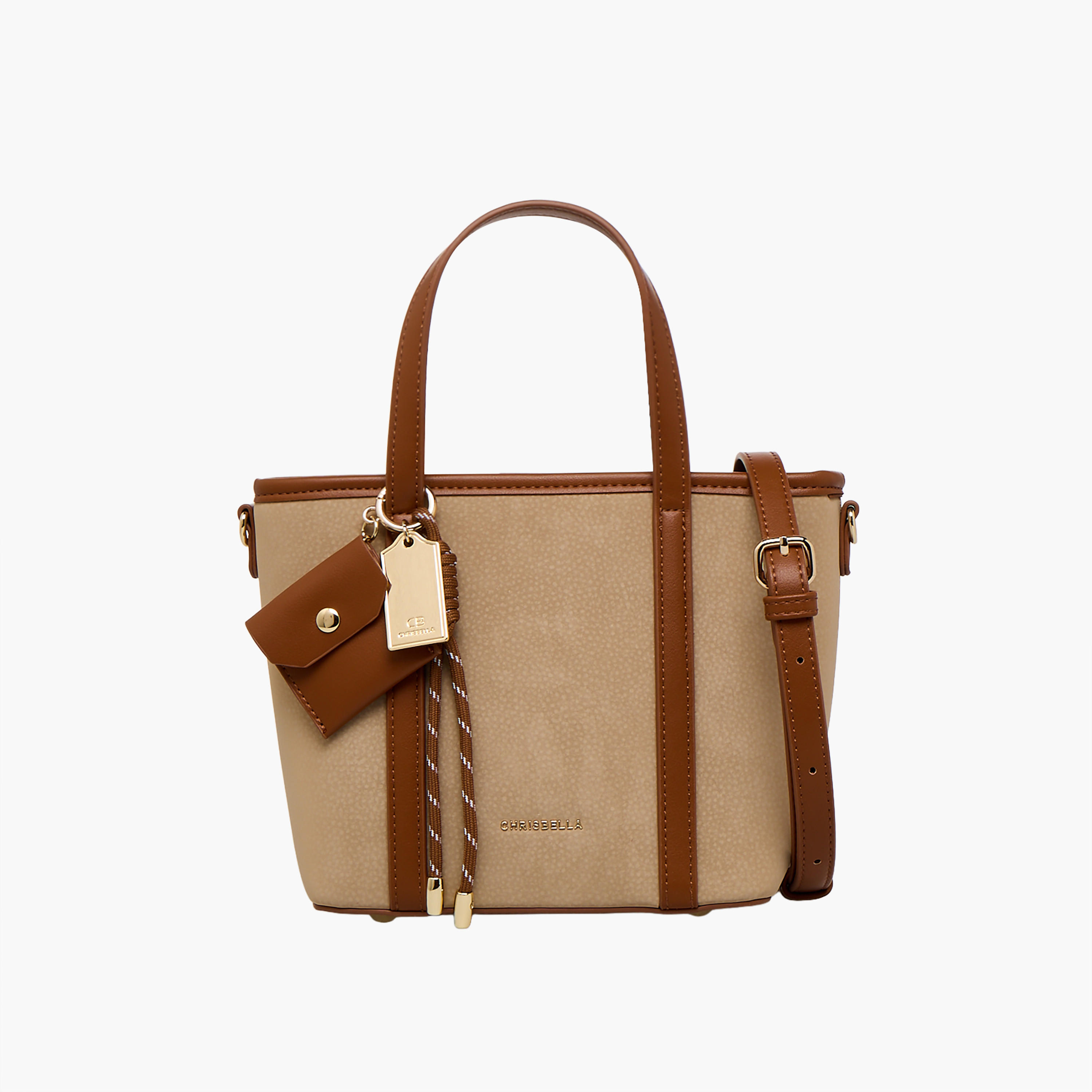 Chrisbella Solid Tote Bag with Zip Closure-women-bagsandwallets-handbags-image-1