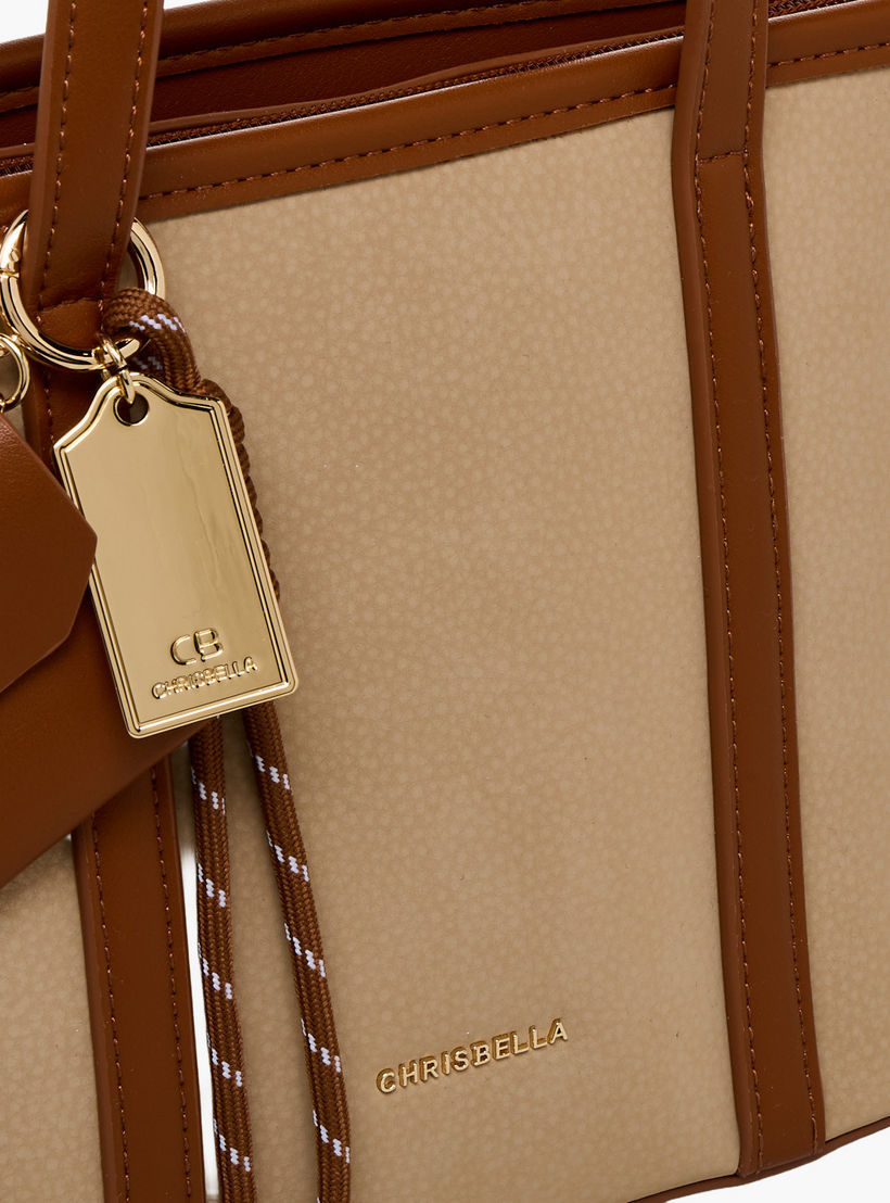 Chrisbella Solid Tote Bag with Zip Closure-women-bagsandwallets-handbags-image-5