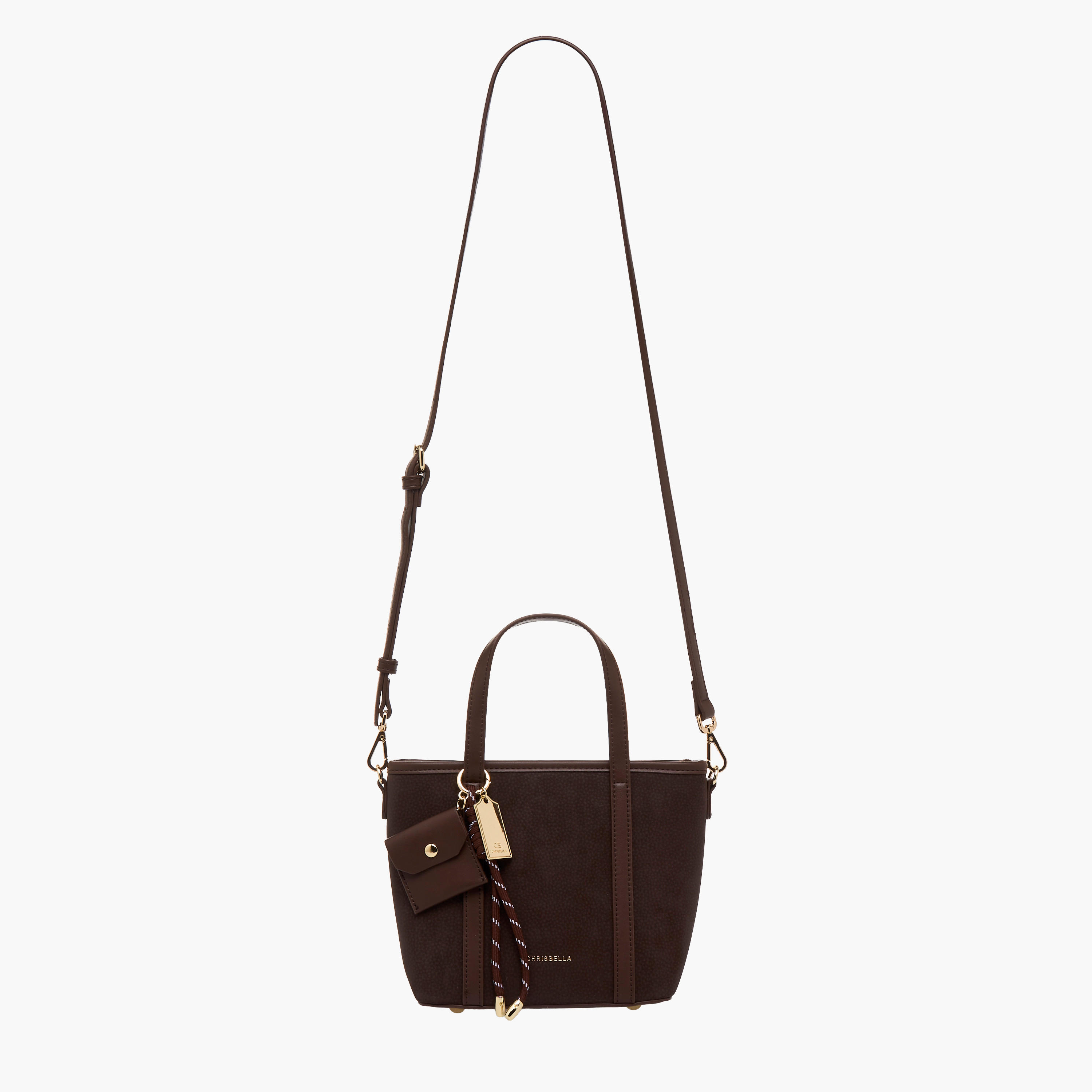 Chrisbella Textured Tote Bag with Zip Closure-women-bagsandwallets-handbags-image-2
